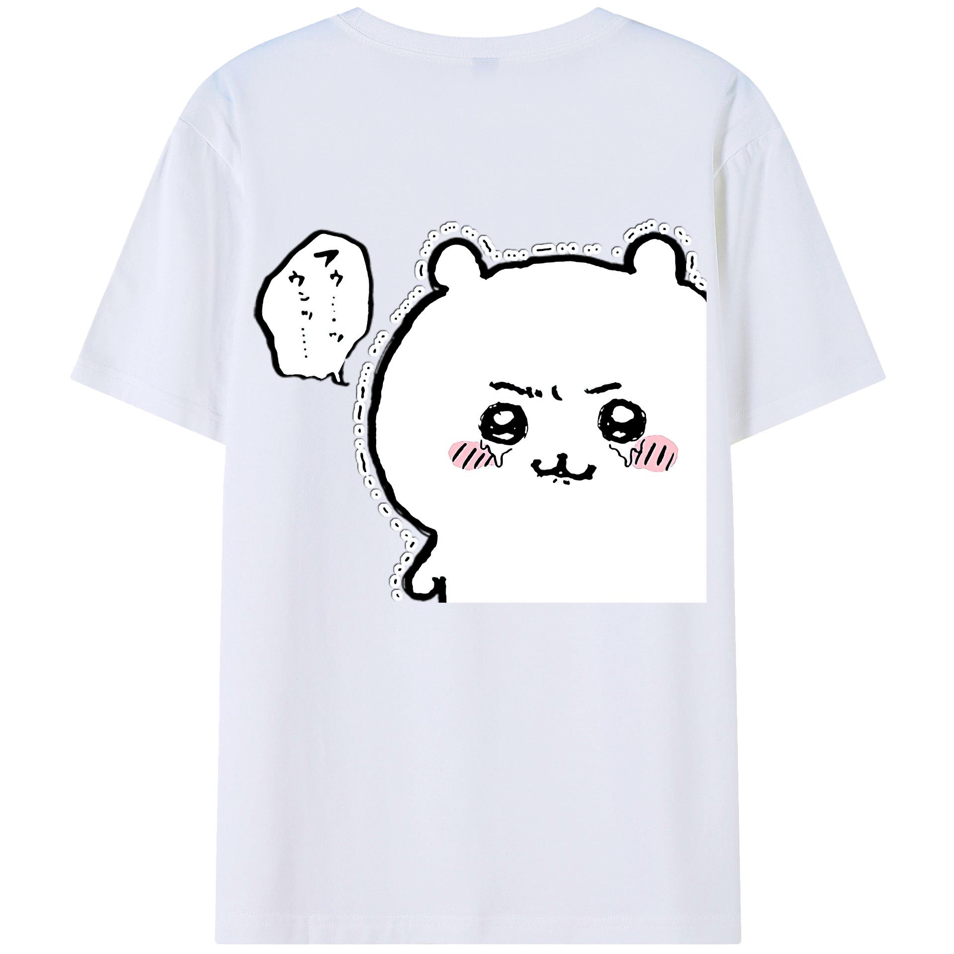 （画像用） ちいかわ ちいかわ Chii-kawa chiikawa レディース半袖Tシャツ(バックプリント)
