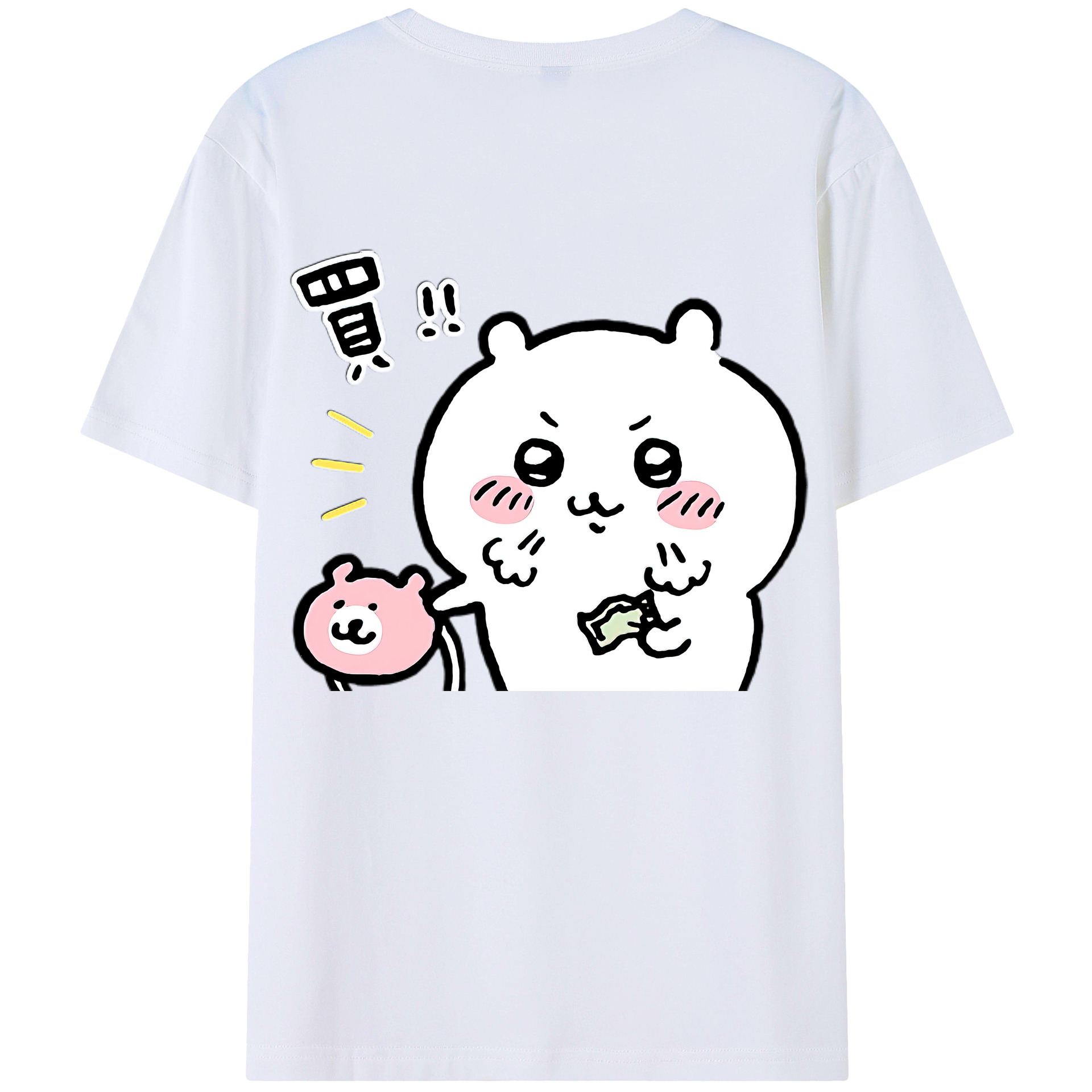 （画像用） ちいかわ ちいかわ Chii-kawa chiikawa レディース半袖Tシャツ(バックプリント)