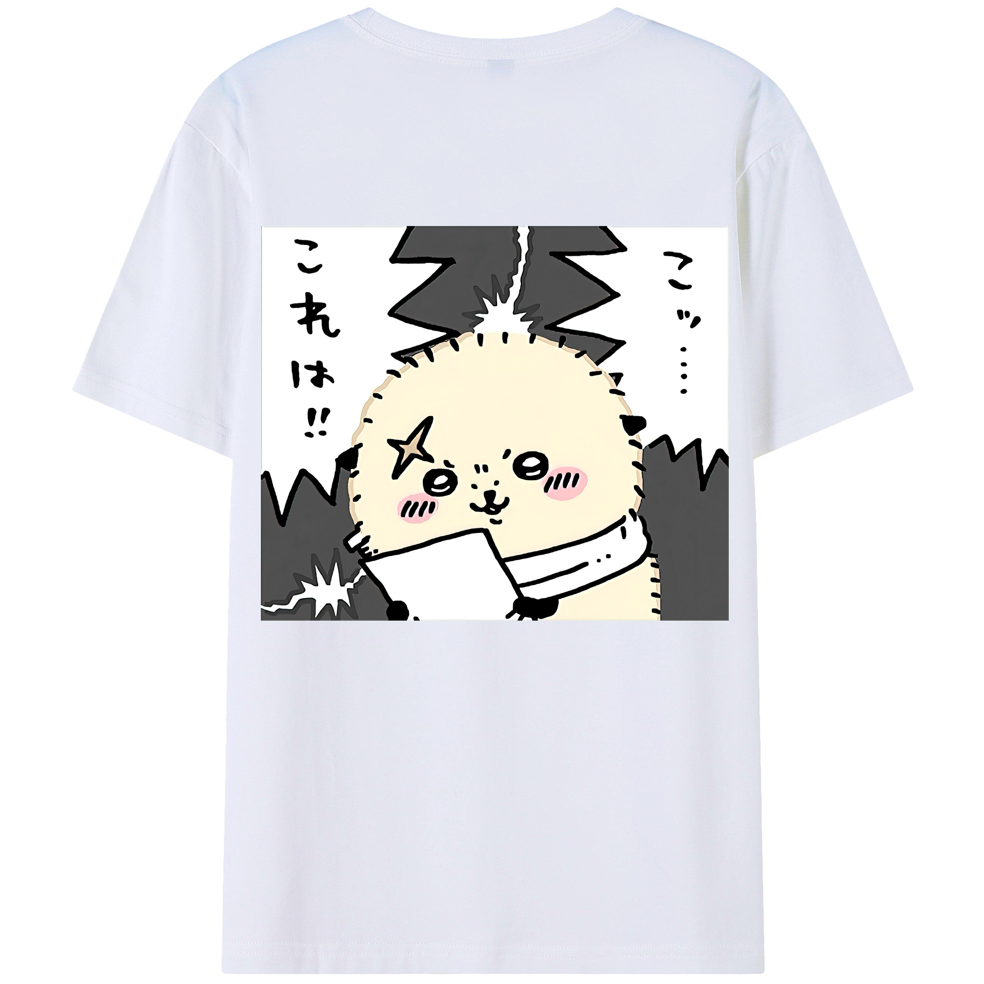 （画像用） ちいかわ ラッコ Chii-kawa Sea otter レディース半袖Tシャツ(バックプリント)