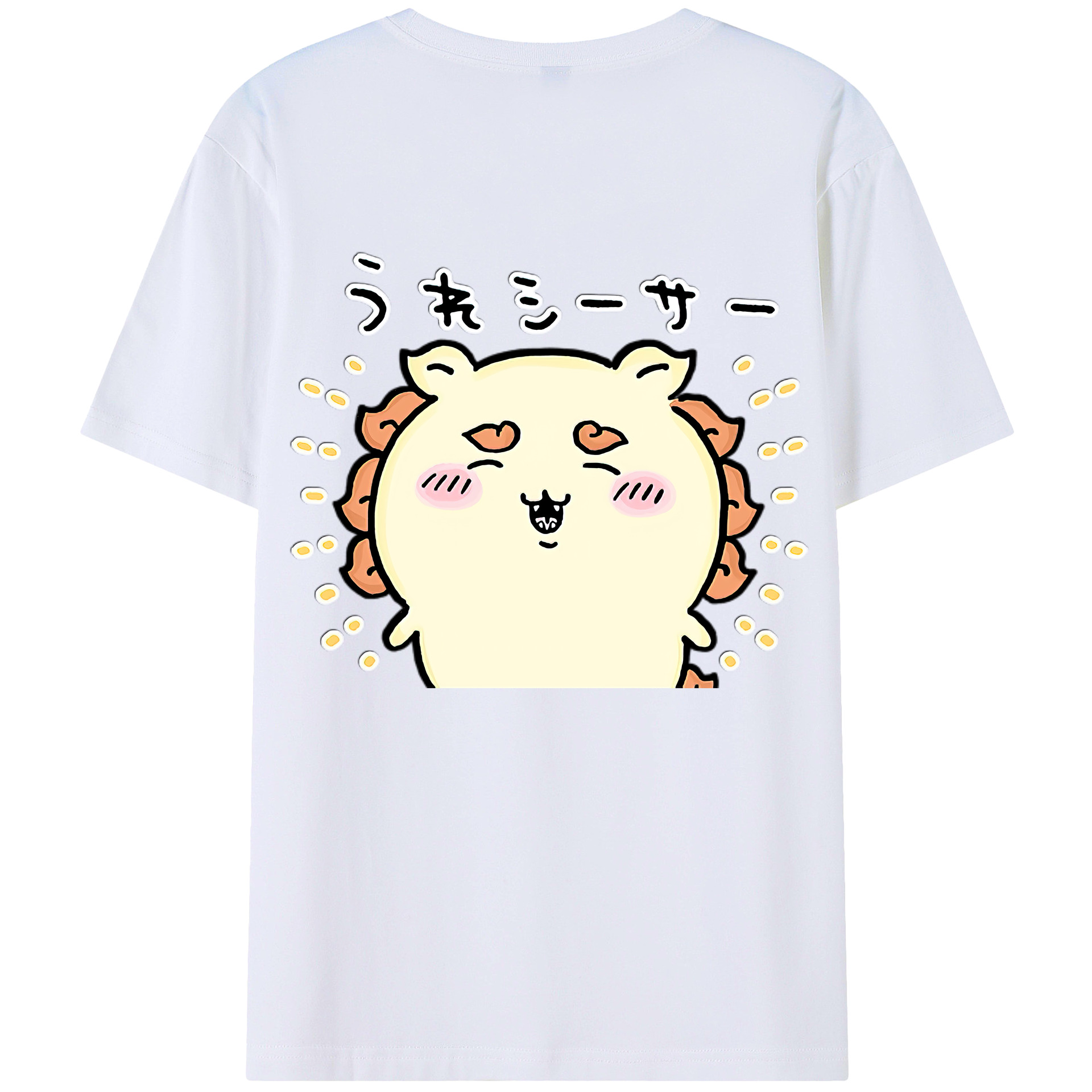 （画像用） ちいかわ シーサー Chii-kawa Shisa レディース半袖Tシャツ(バックプリント)