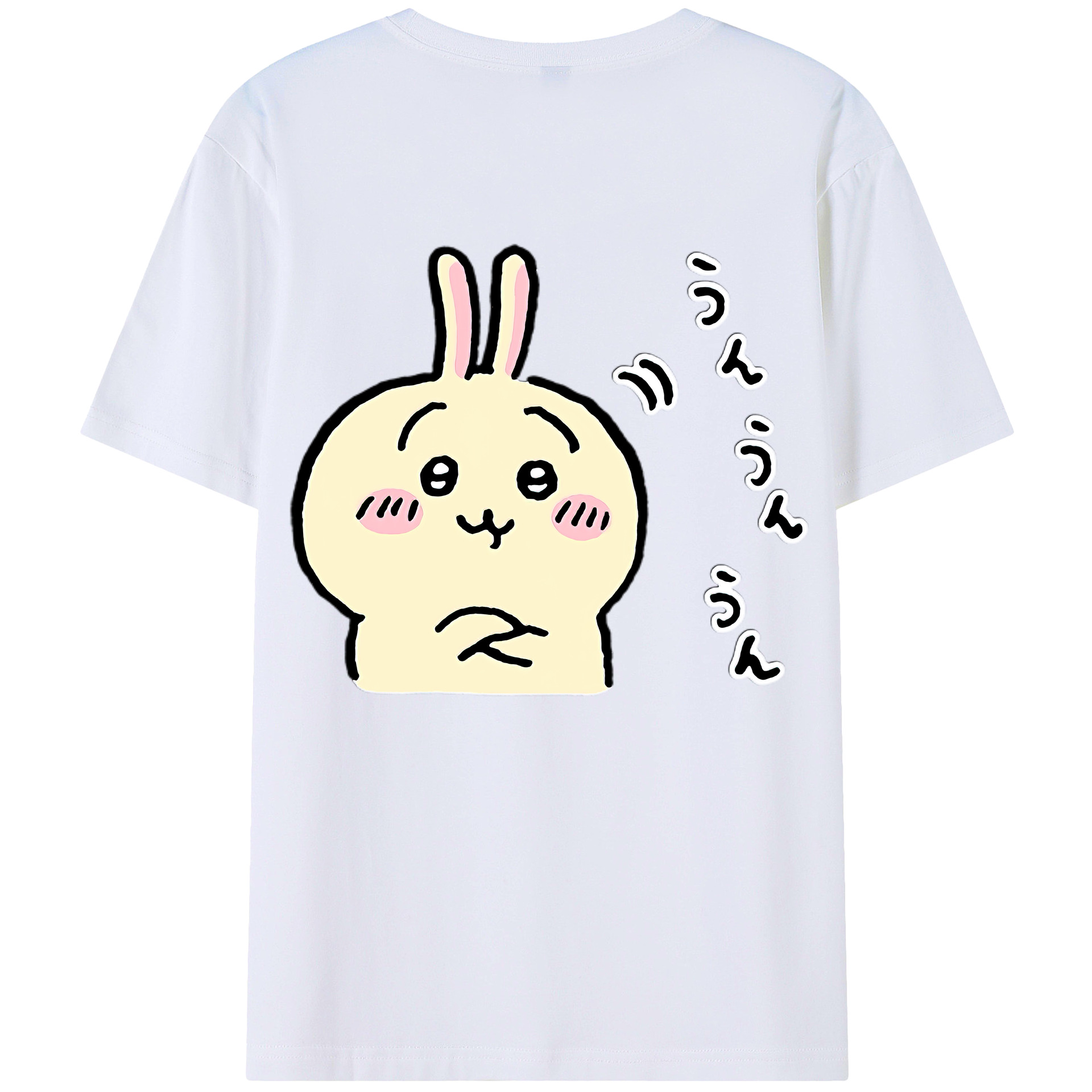 （画像用） ちいかわ うさぎ Chii-kawa usagi レディース半袖Tシャツ(バックプリント)