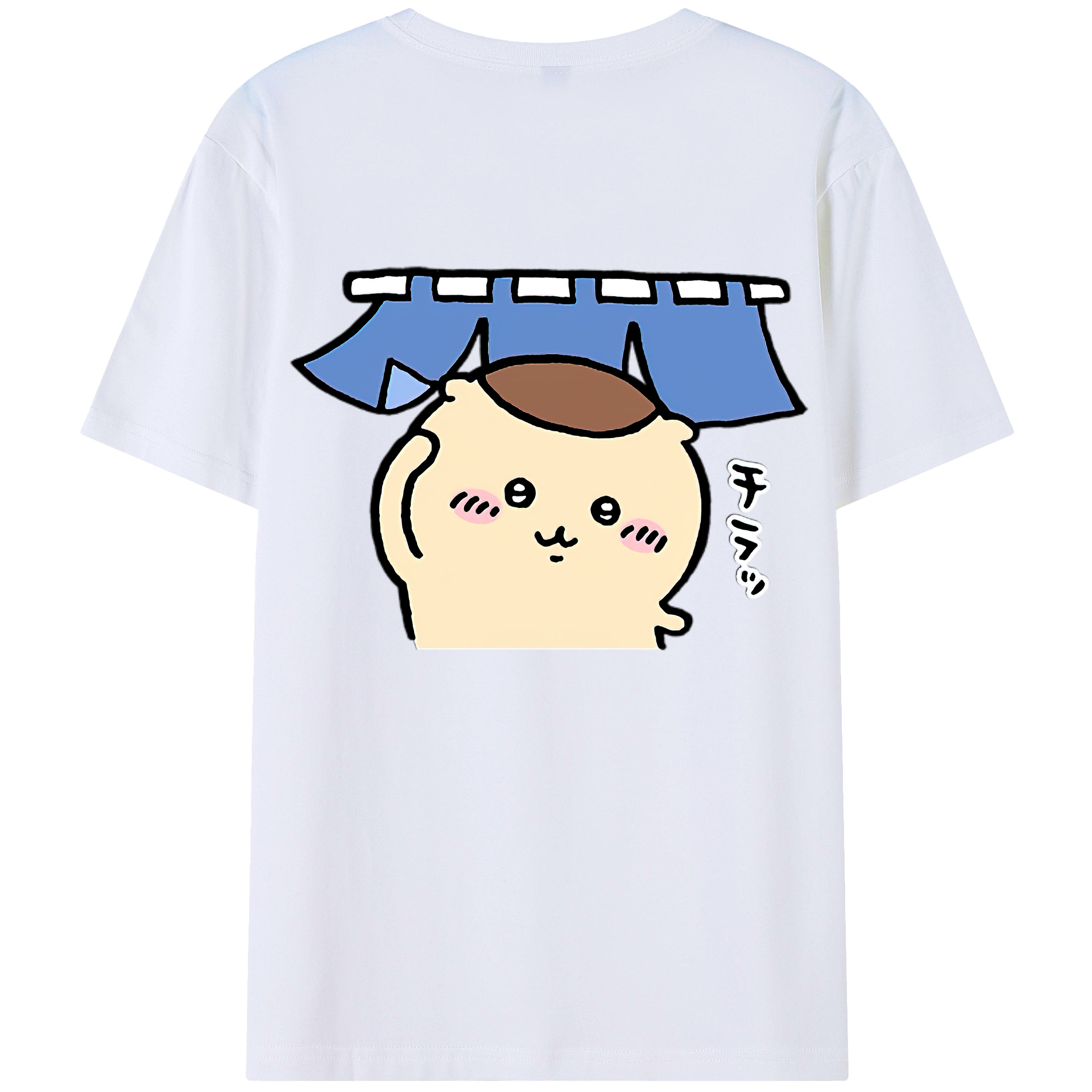 （画像用） ちいかわ くりまんじゅう Chii-kawa kuri manjū レディース半袖Tシャツ(バックプリント)