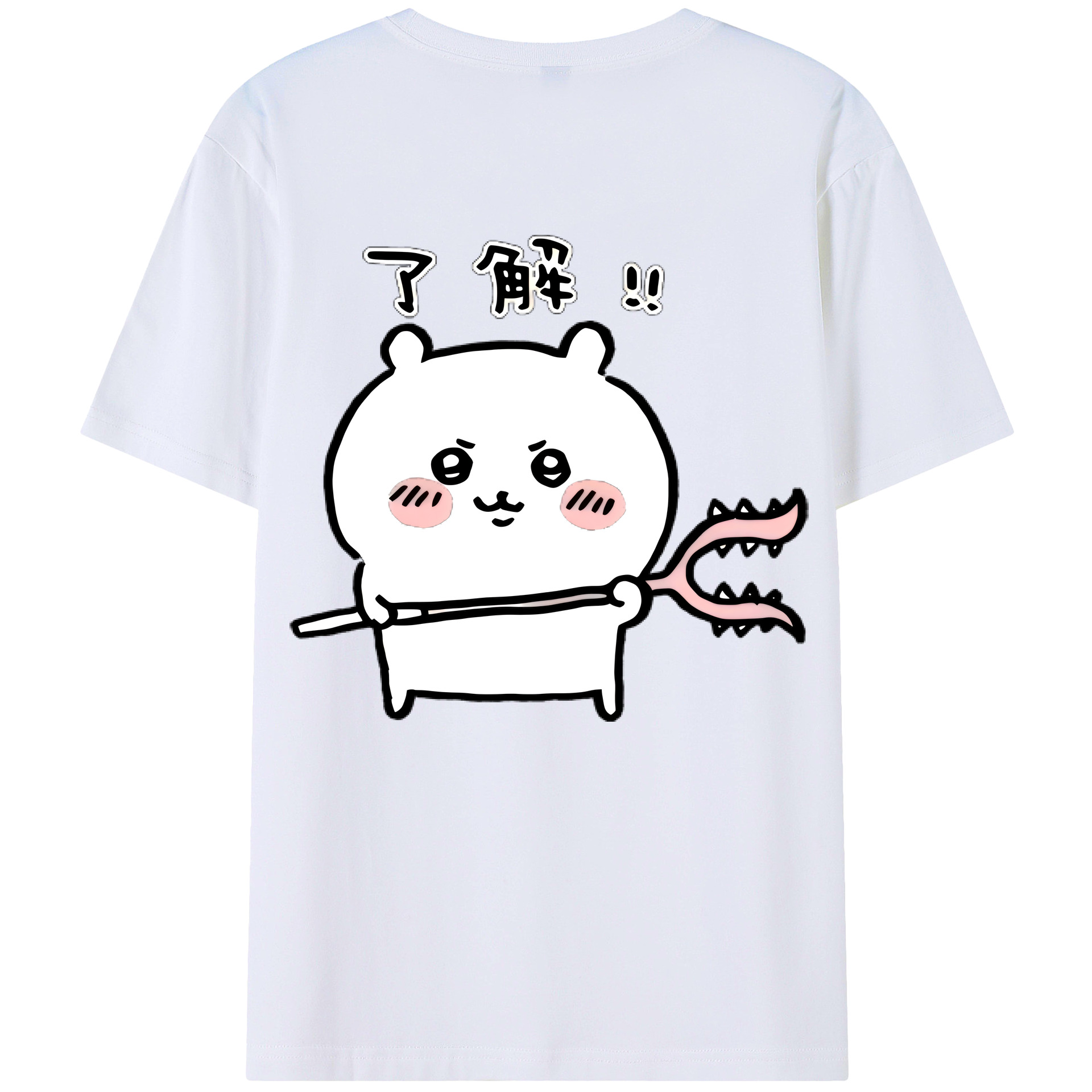 （画像用） ちいかわ ちいかわ Chii-kawa chiikawa レディース半袖Tシャツ(バックプリント)