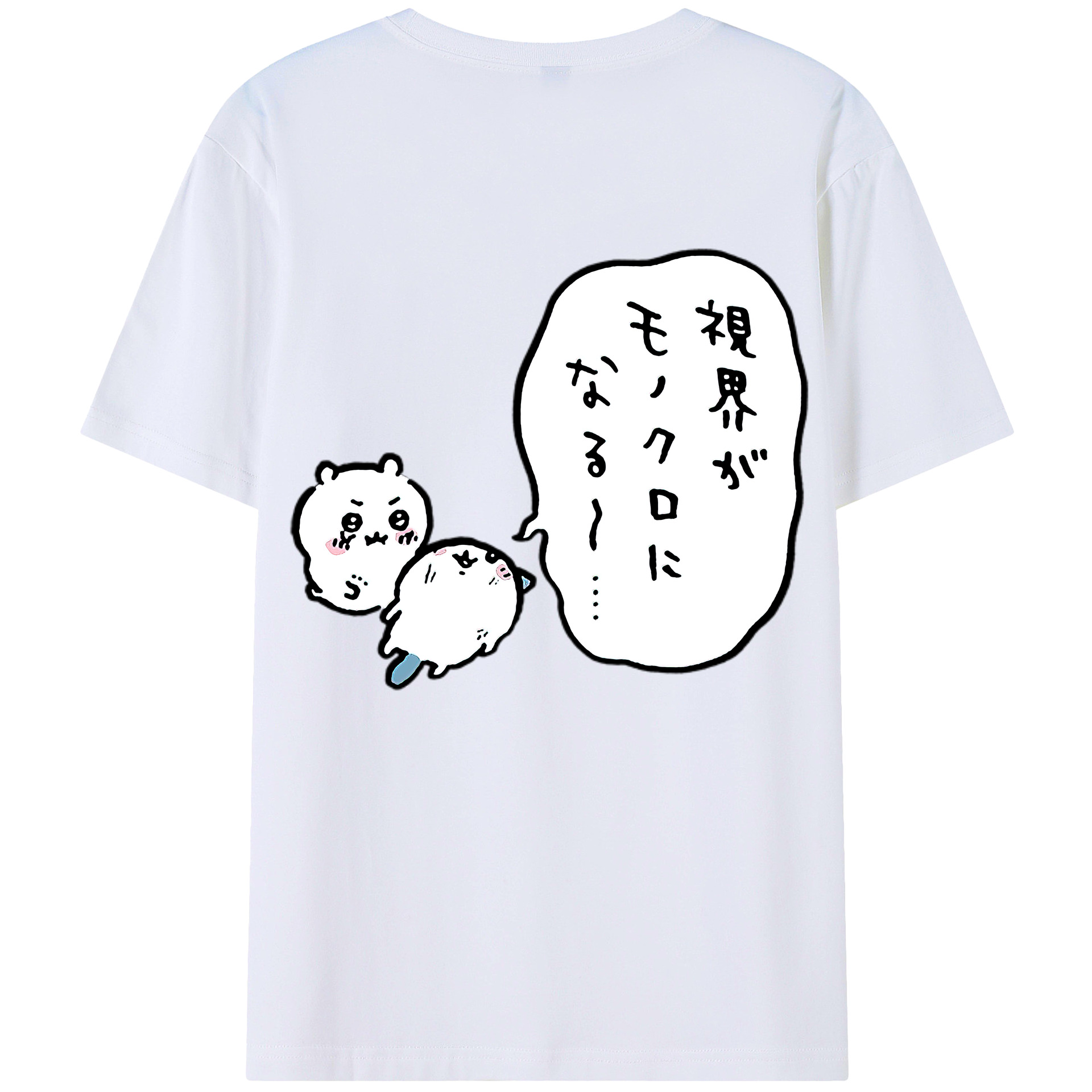 （画像用） ちいかわ ちいかわ Chii-kawa chiikawa レディース半袖Tシャツ(バックプリント)