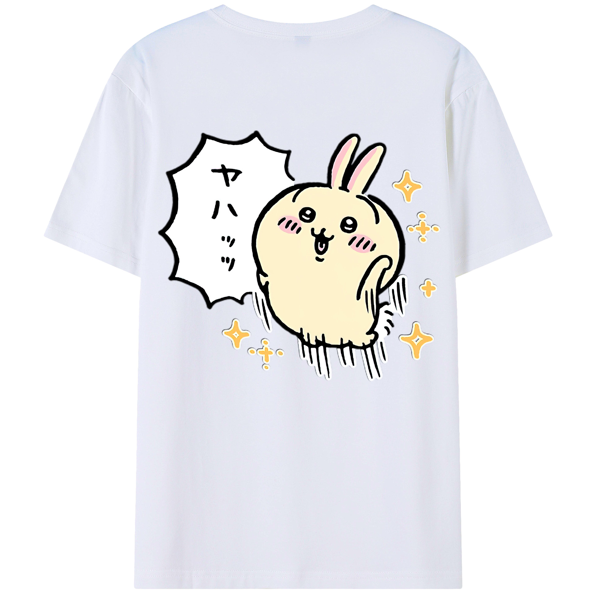 （画像用） ちいかわ うさぎ Chii-kawa usagi レディース半袖Tシャツ(バックプリント)