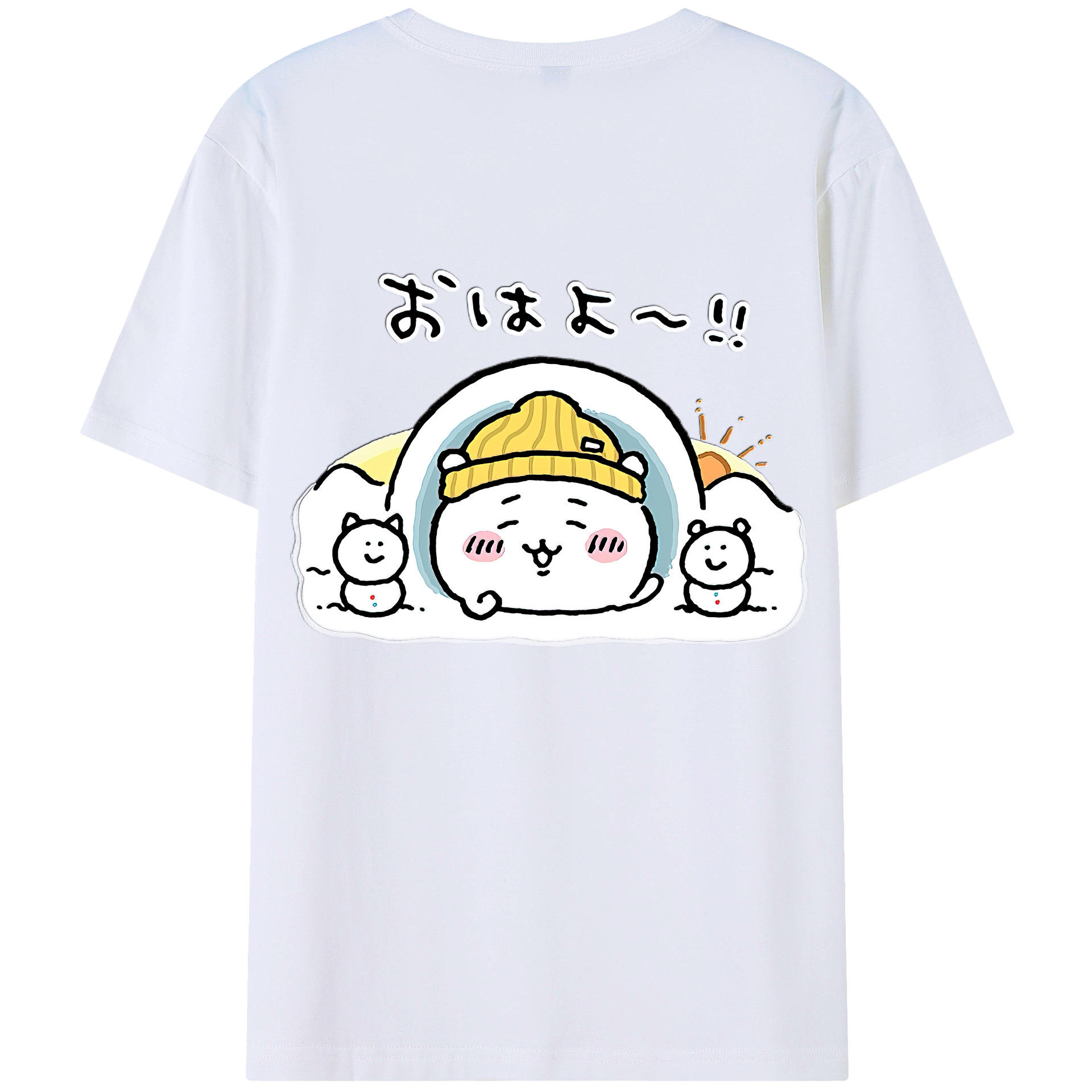 （画像用） ちいかわ ちいかわ Chii-kawa chiikawa レディース半袖Tシャツ(バックプリント)