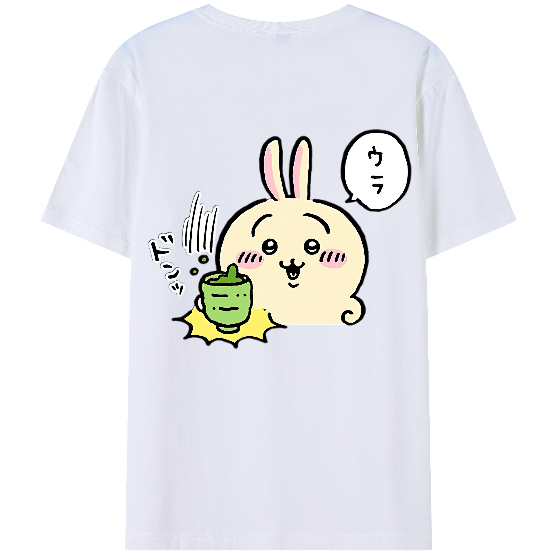 （画像用） ちいかわ うさぎ Chii-kawa usagi レディース半袖Tシャツ(バックプリント)