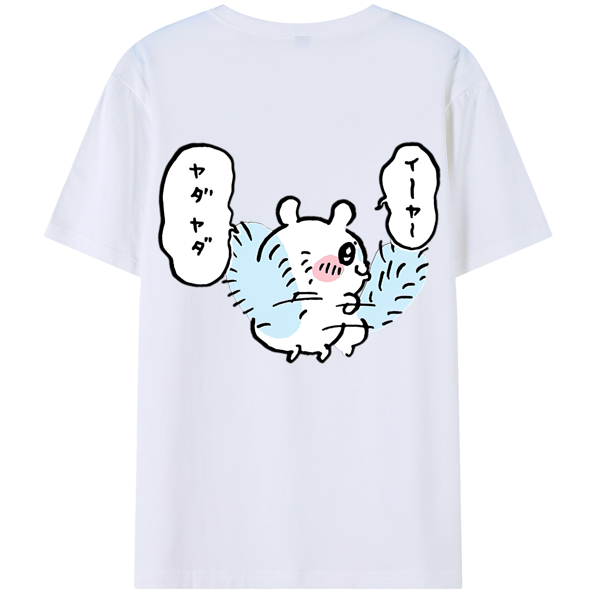 （画像用） ちいかわ モモンガ Chii-kawa Momonga レディース半袖Tシャツ(バックプリント)
