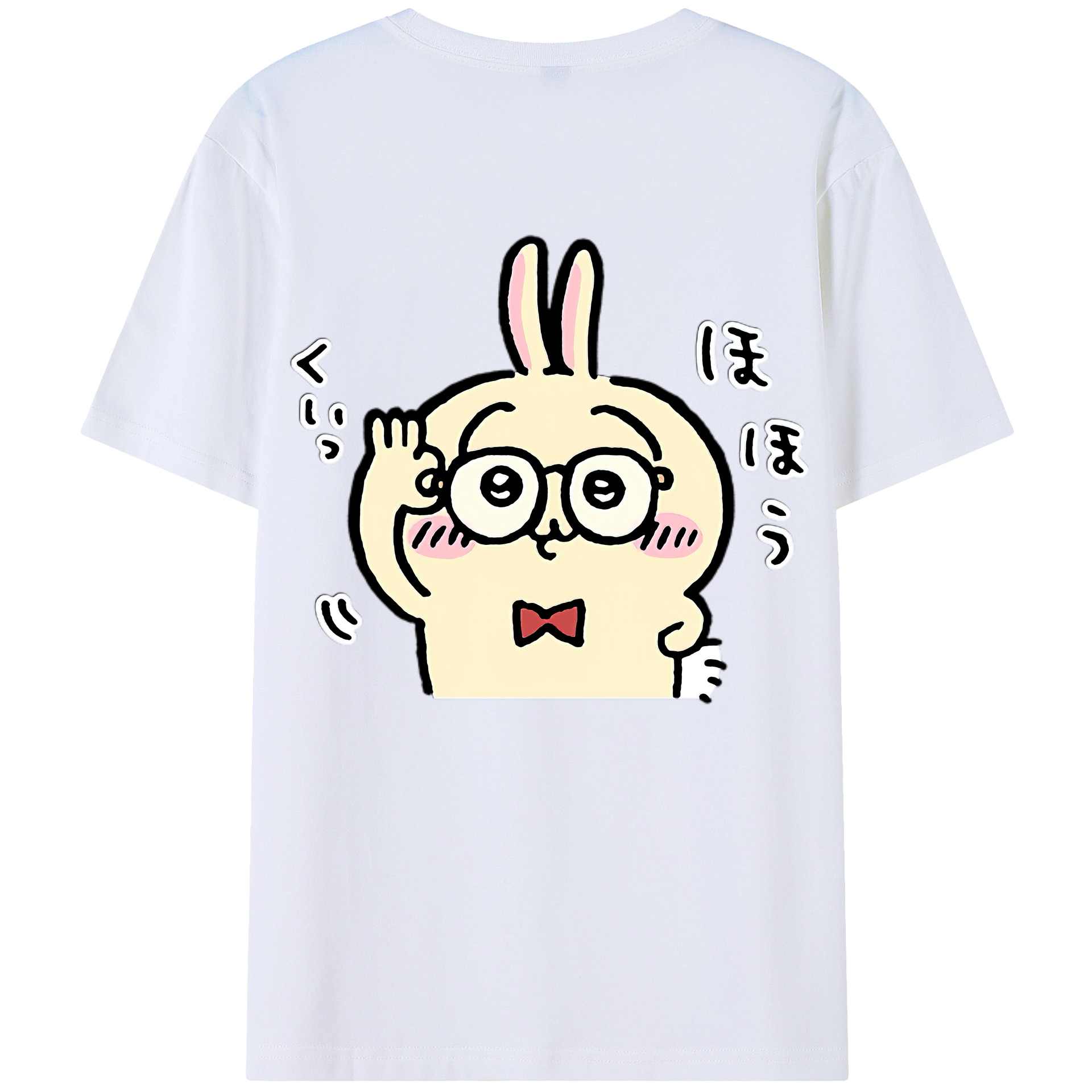 （画像用） ちいかわ うさぎ Chii-kawa usagi レディース半袖Tシャツ(バックプリント)