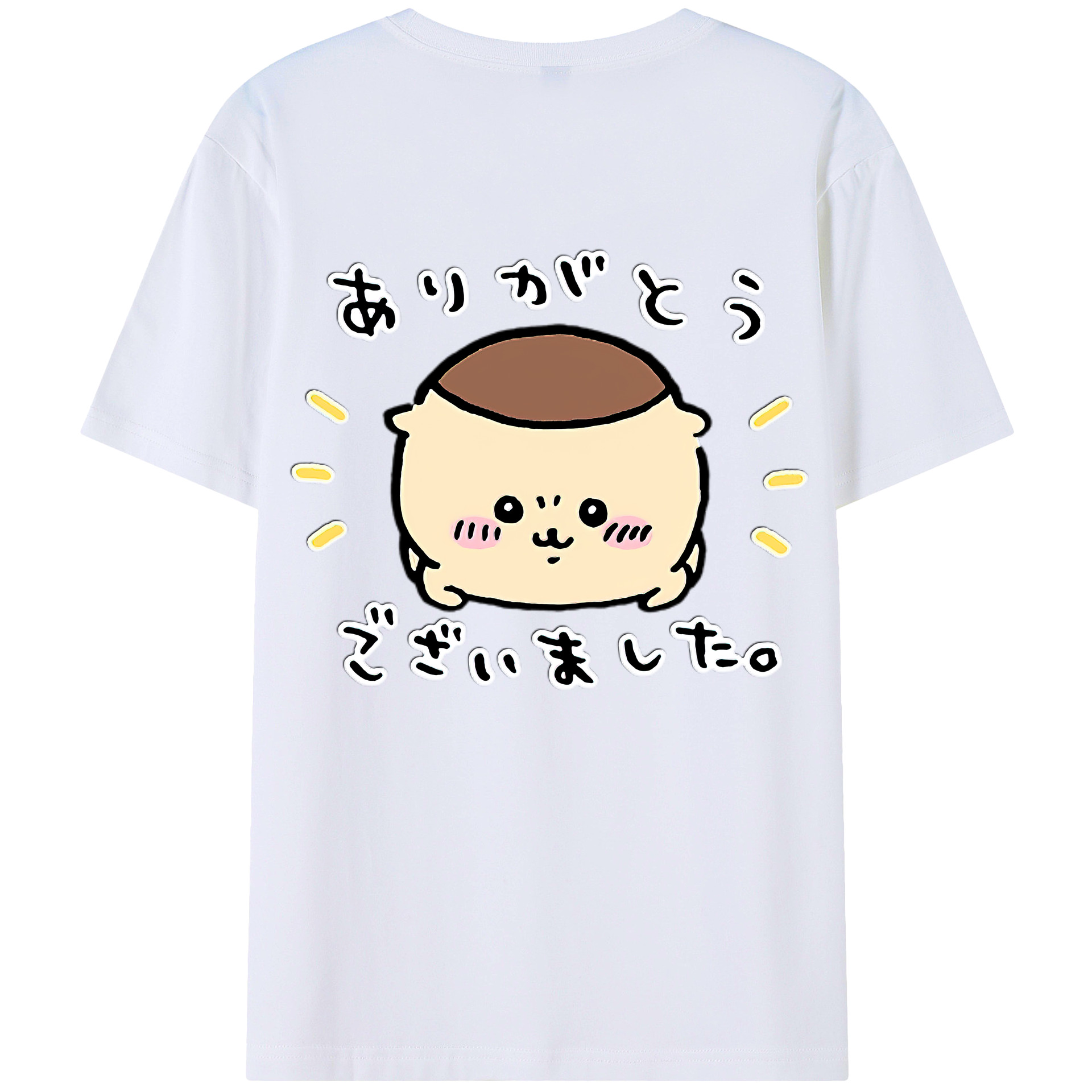 （画像用） ちいかわ くりまんじゅう Chii-kawa kuri manjū レディース半袖Tシャツ(バックプリント)