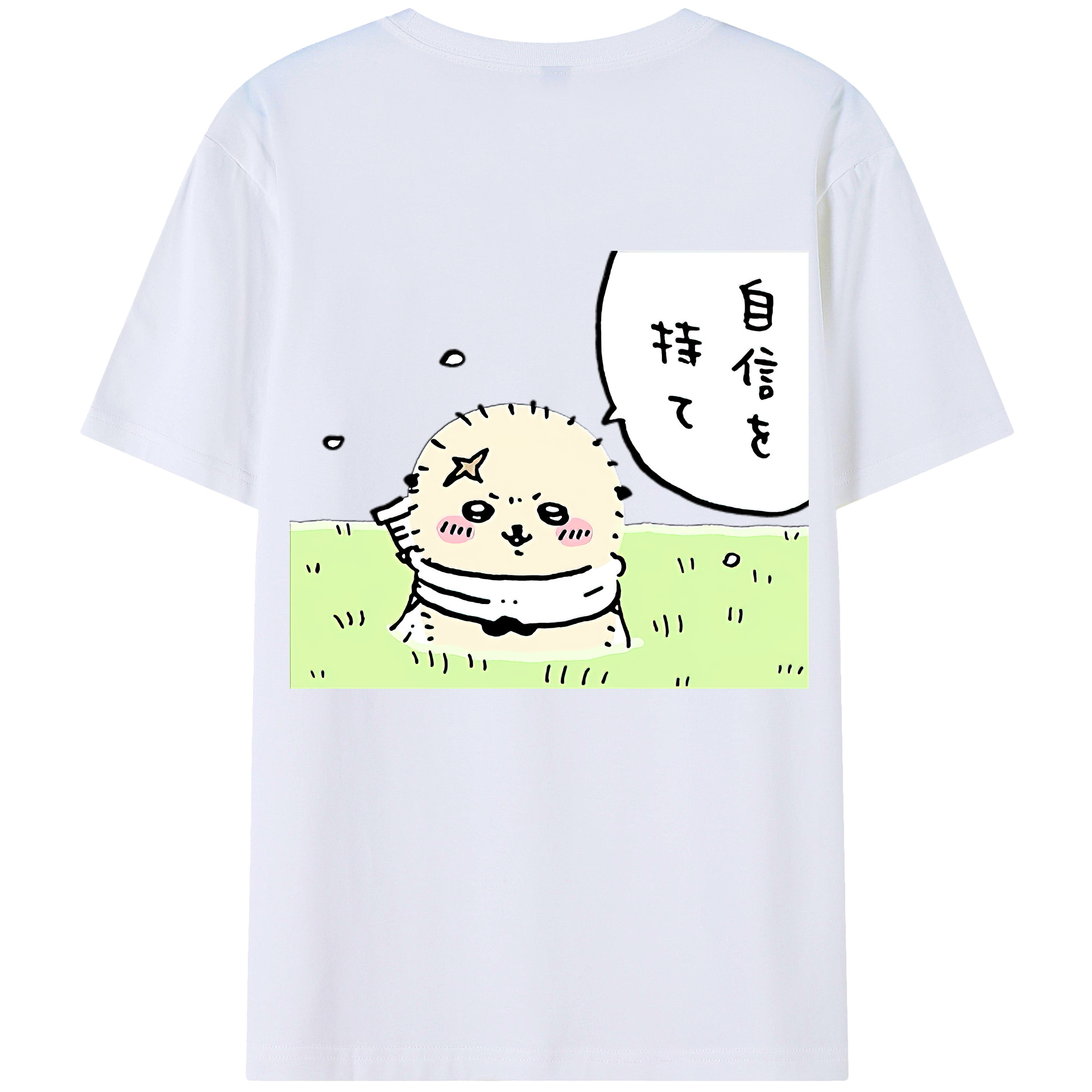 （画像用） ちいかわ ラッコ Chii-kawa Sea otter レディース半袖Tシャツ(バックプリント)