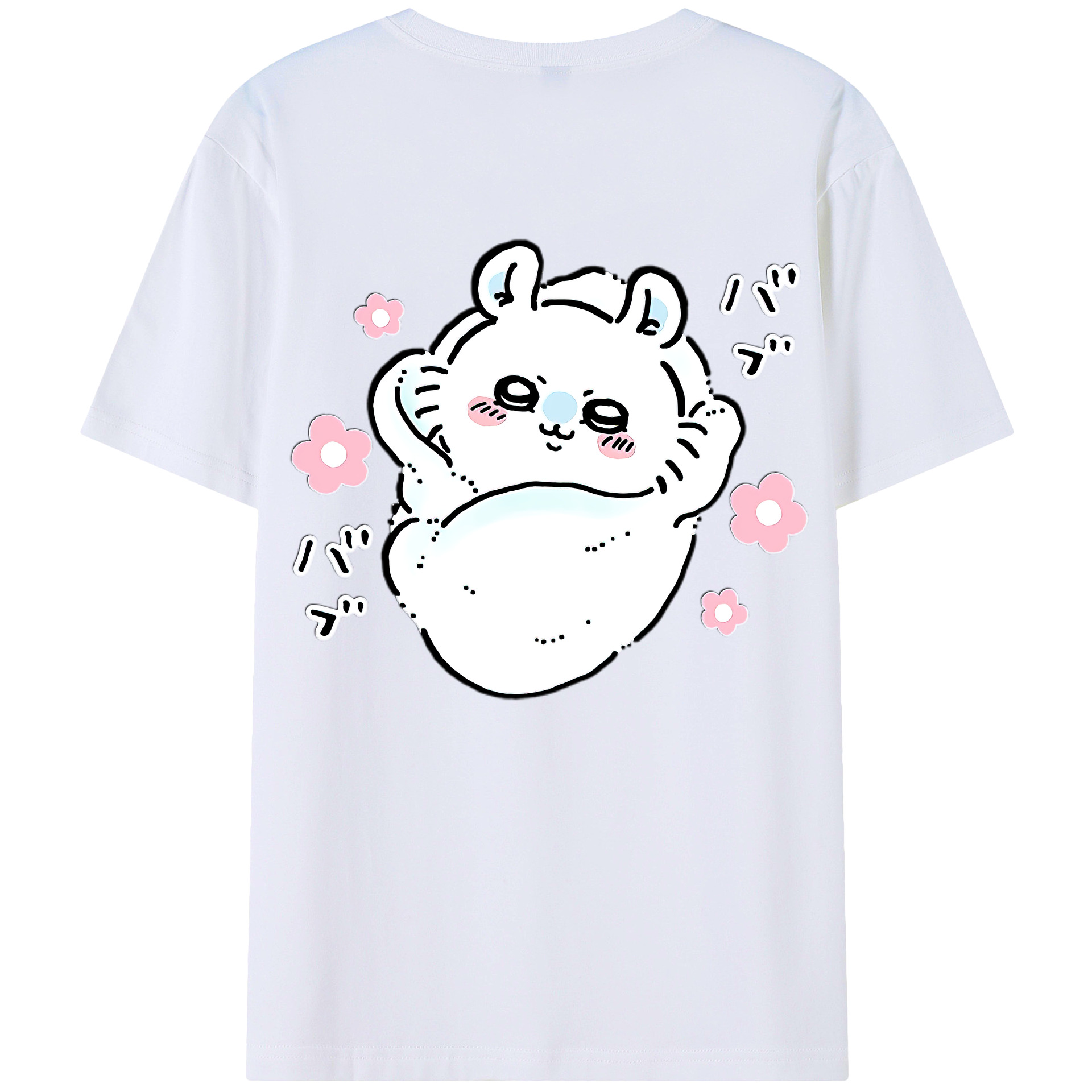 （画像用） ちいかわ モモンガ Chii-kawa Momonga レディース半袖Tシャツ(バックプリント)