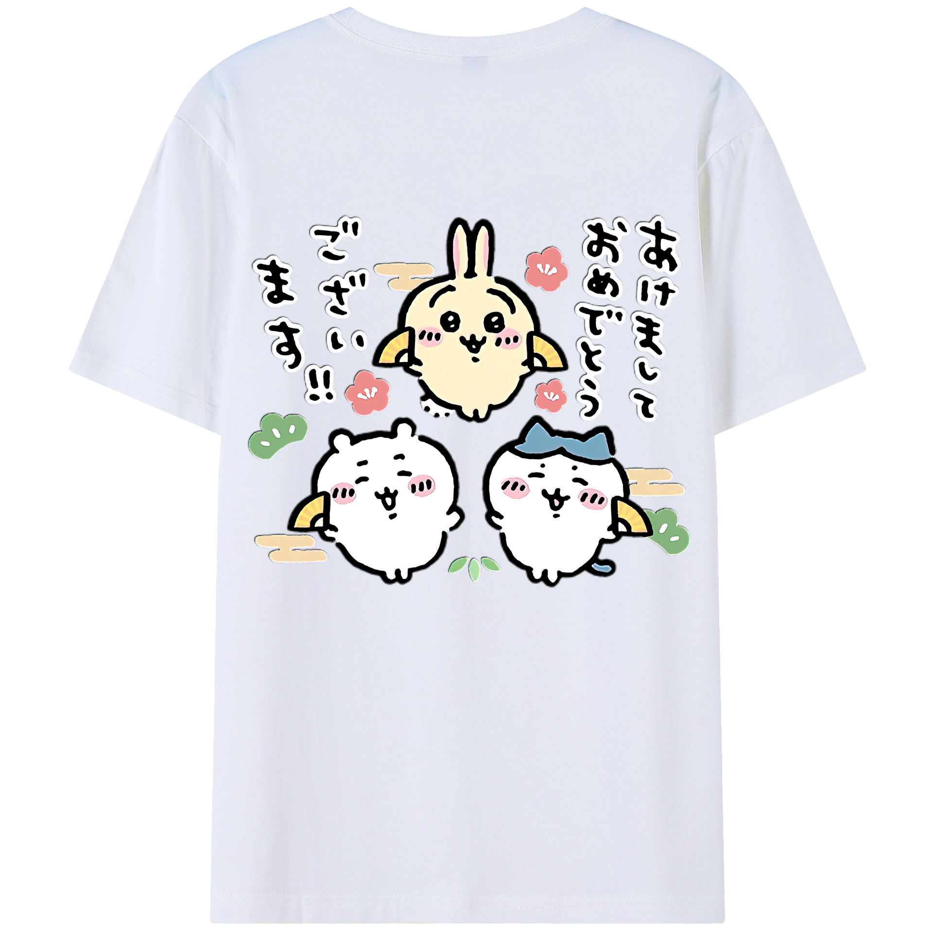 （画像用） ちいかわ ちいかわ Chii-kawa chiikawa レディース半袖Tシャツ(バックプリント)