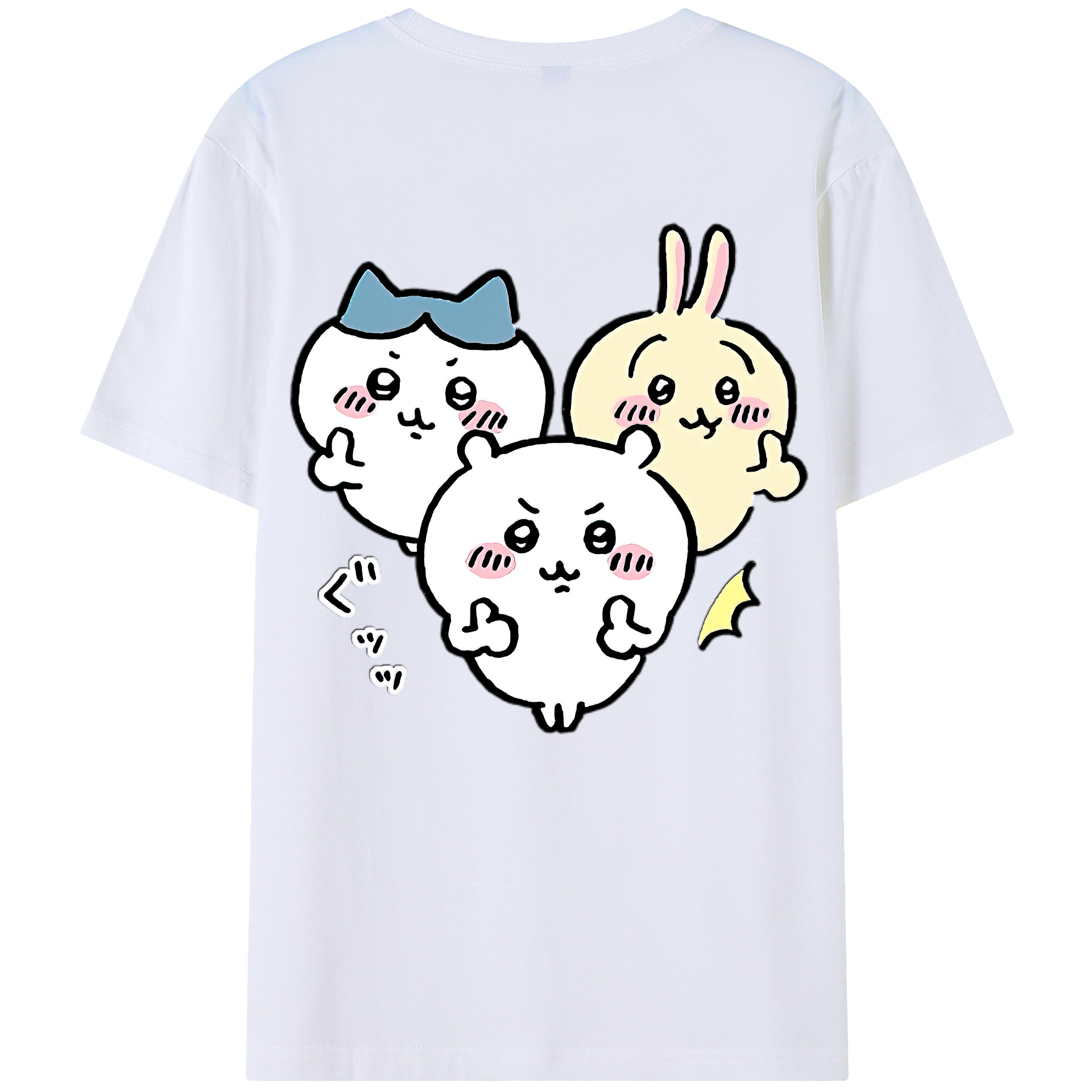 （画像用） ちいかわ うさぎ Chii-kawa usagi レディース半袖Tシャツ(バックプリント)