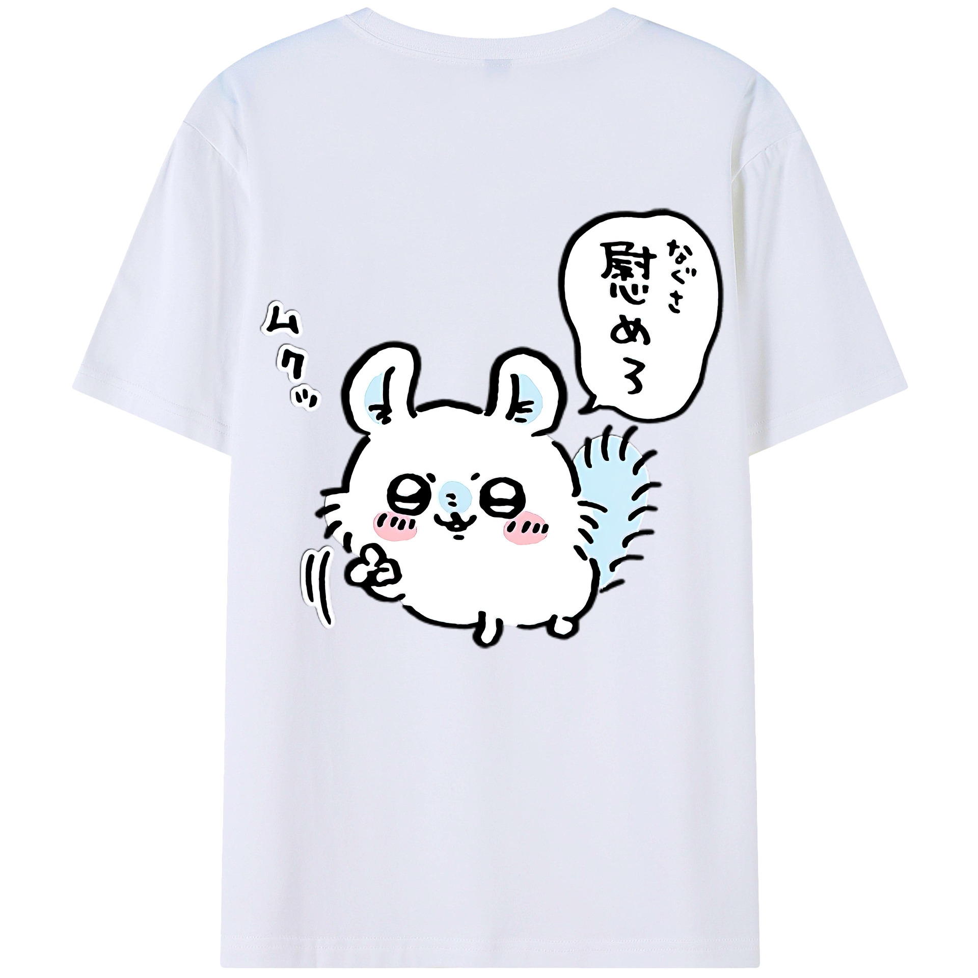 （画像用） ちいかわ モモンガ Chii-kawa Momonga レディース半袖Tシャツ(バックプリント)