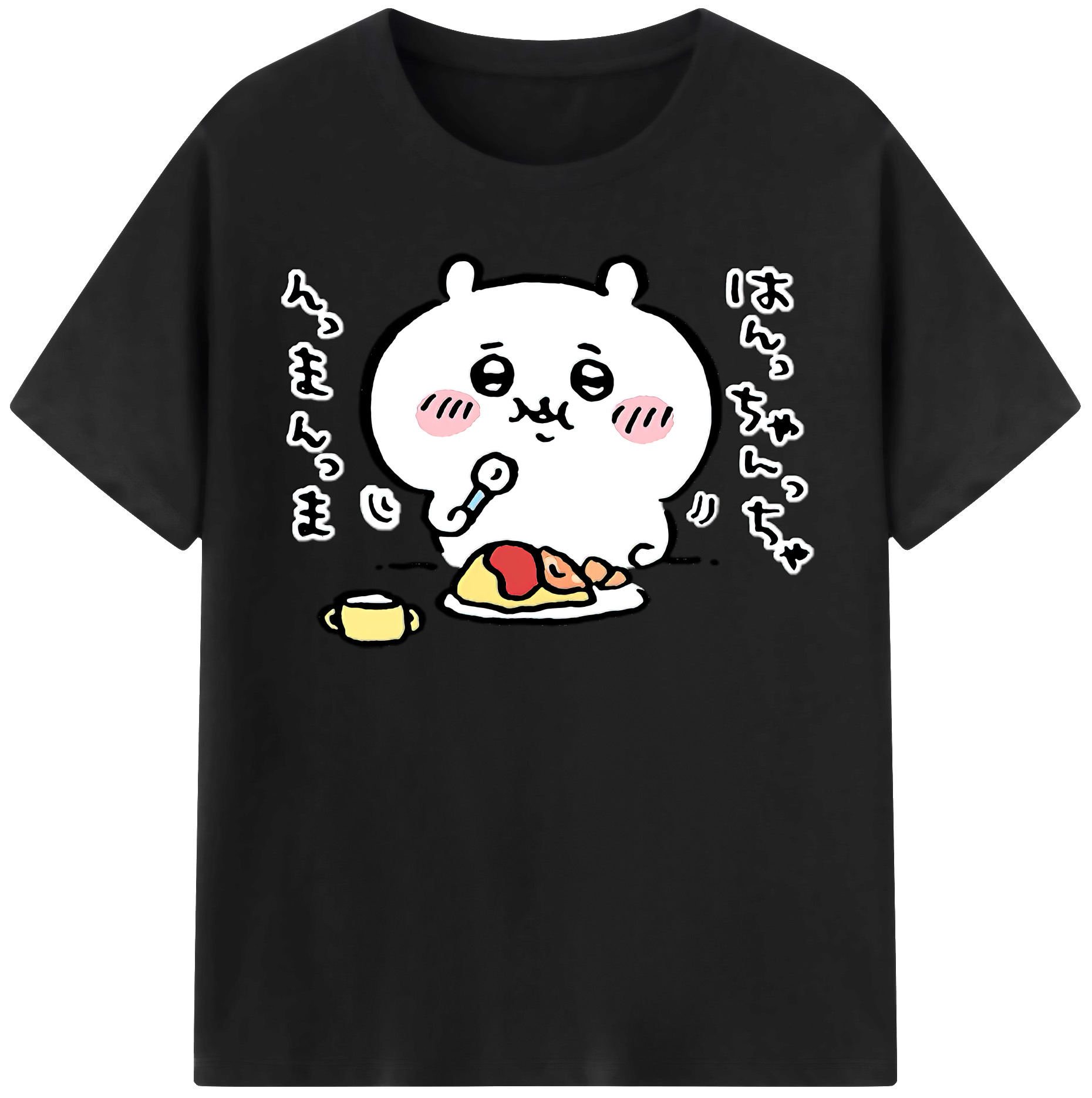 （画像用） ちいかわ ちいかわ Chii-kawa chiikawa レディースカジュアルプリントTシャツ（綿100％）