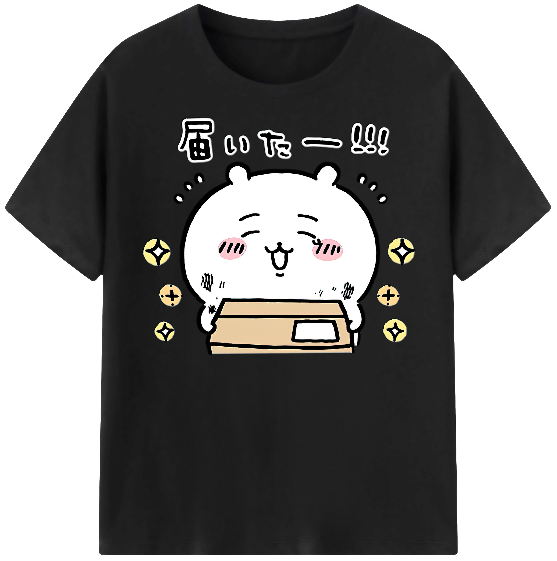 （画像用） ちいかわ ちいかわ Chii-kawa chiikawa レディースカジュアルプリントTシャツ（綿100％）