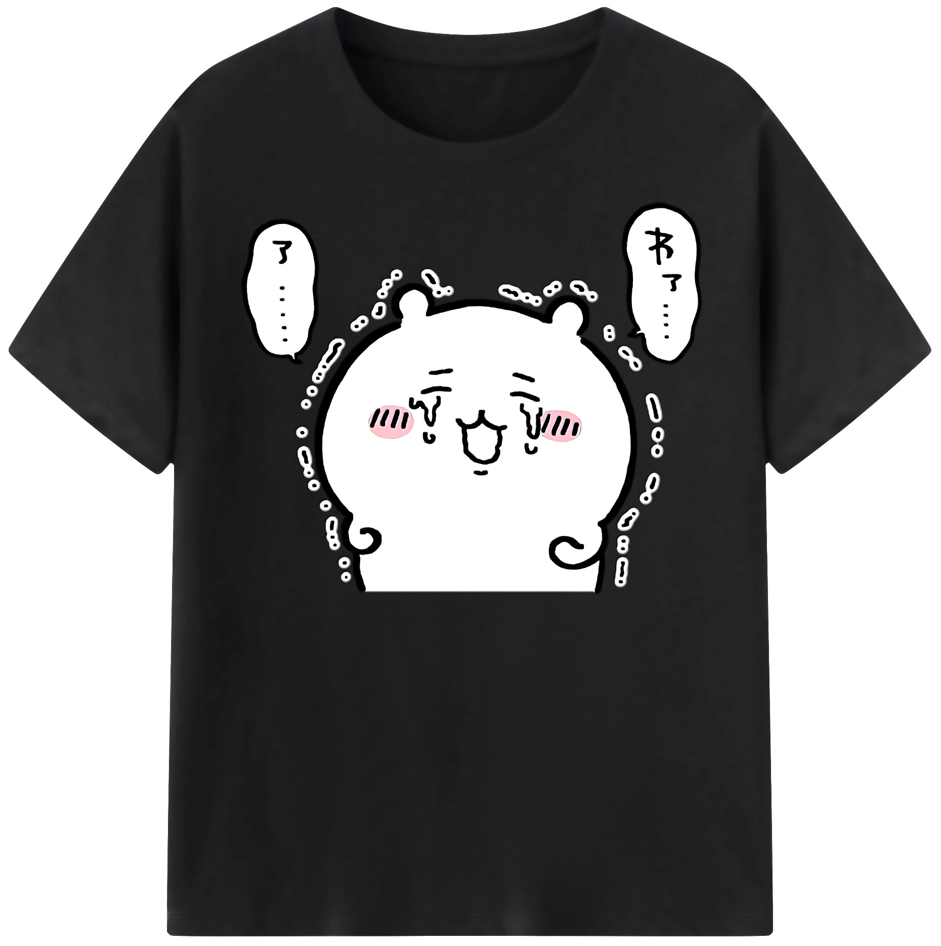 （画像用） ちいかわ ちいかわ Chii-kawa chiikawa レディースカジュアルプリントTシャツ（綿100％）