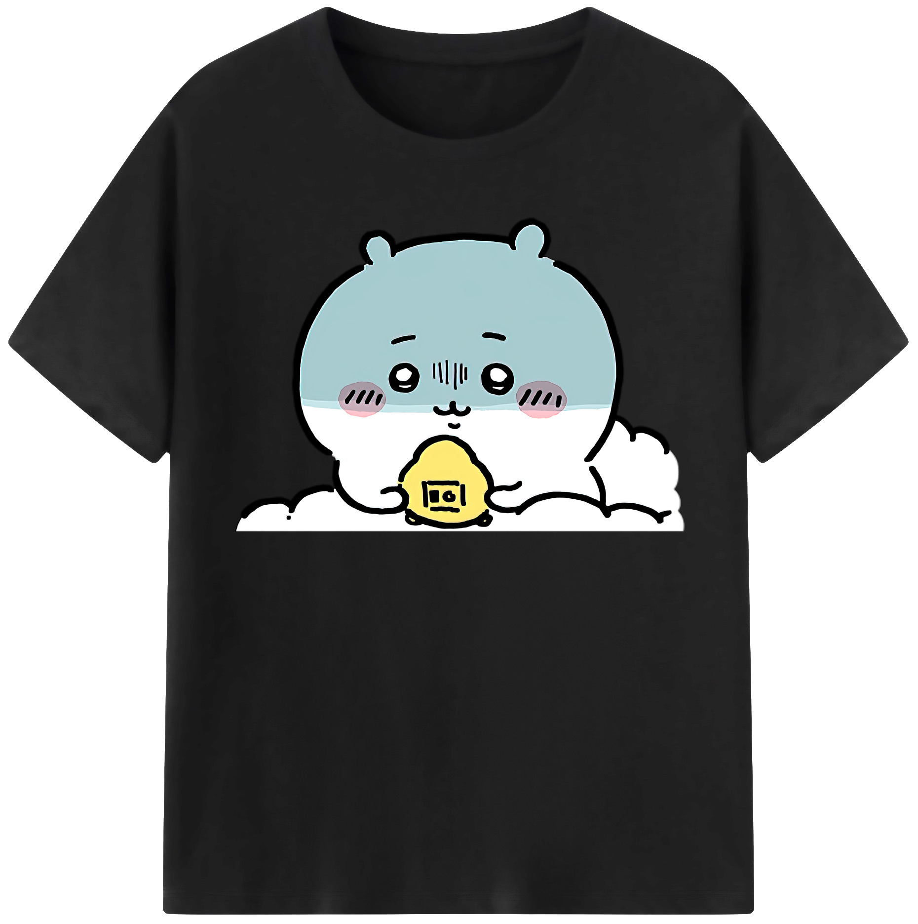（画像用） ちいかわ ちいかわ Chii-kawa chiikawa レディースカジュアルプリントTシャツ（綿100％）