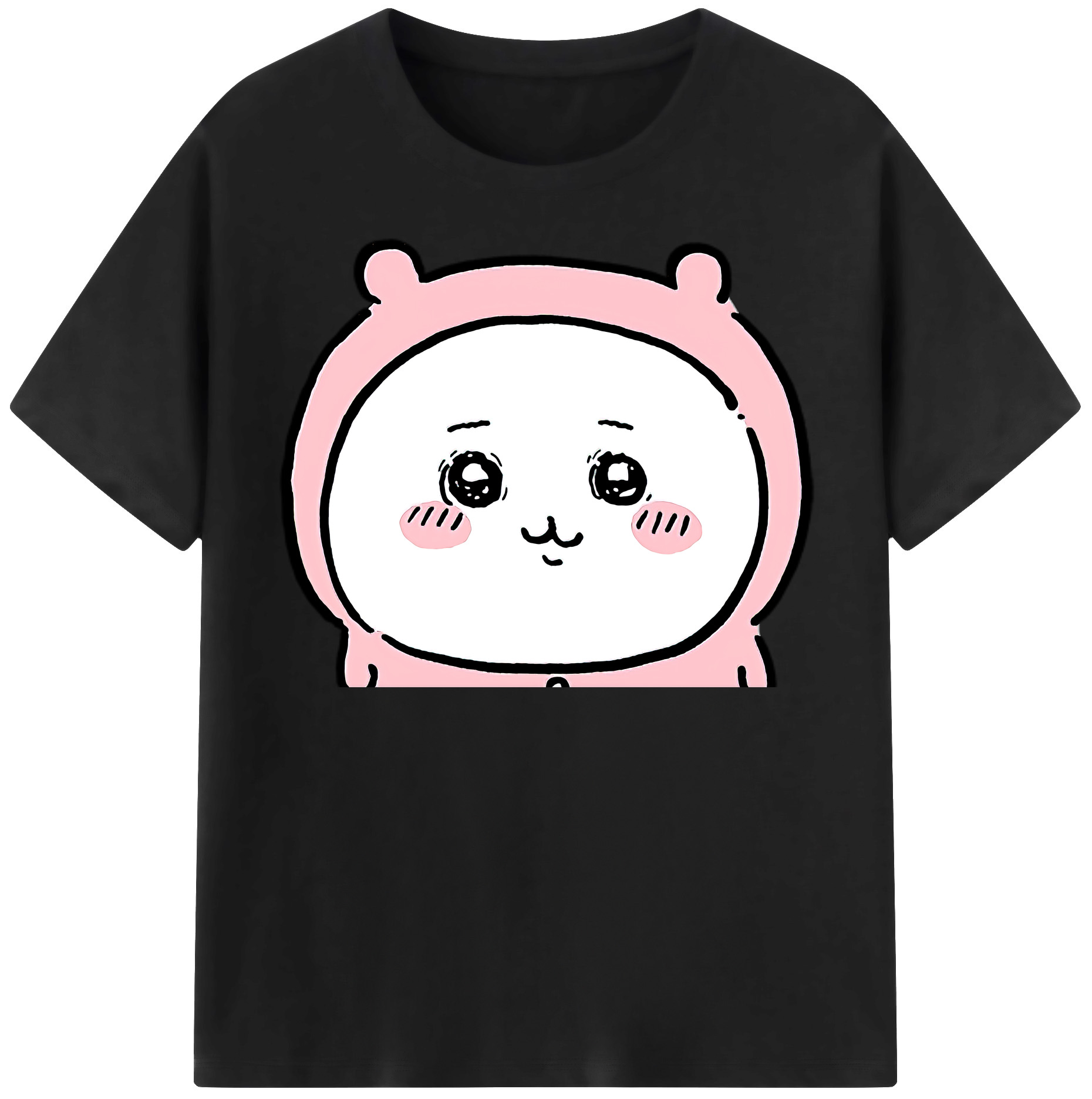 （画像用） ちいかわ ちいかわ Chii-kawa chiikawa レディースカジュアルプリントTシャツ（綿100％）