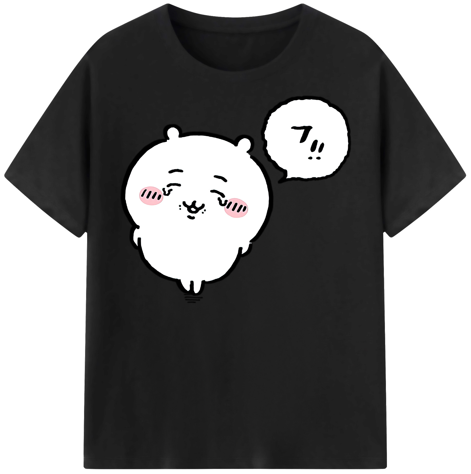 （画像用） ちいかわ ちいかわ Chii-kawa chiikawa レディースカジュアルプリントTシャツ（綿100％）