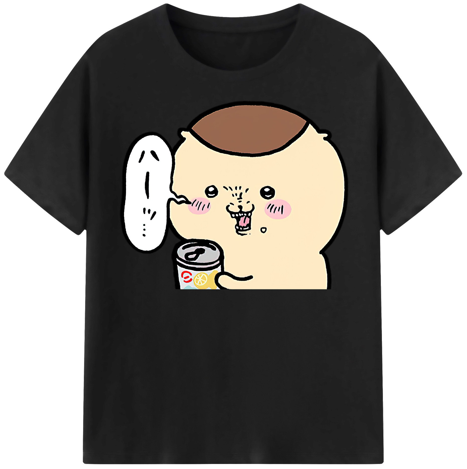 （画像用） ちいかわ くりまんじゅう Chii-kawa kuri manjū レディースカジュアルプリントTシャツ（綿100％）