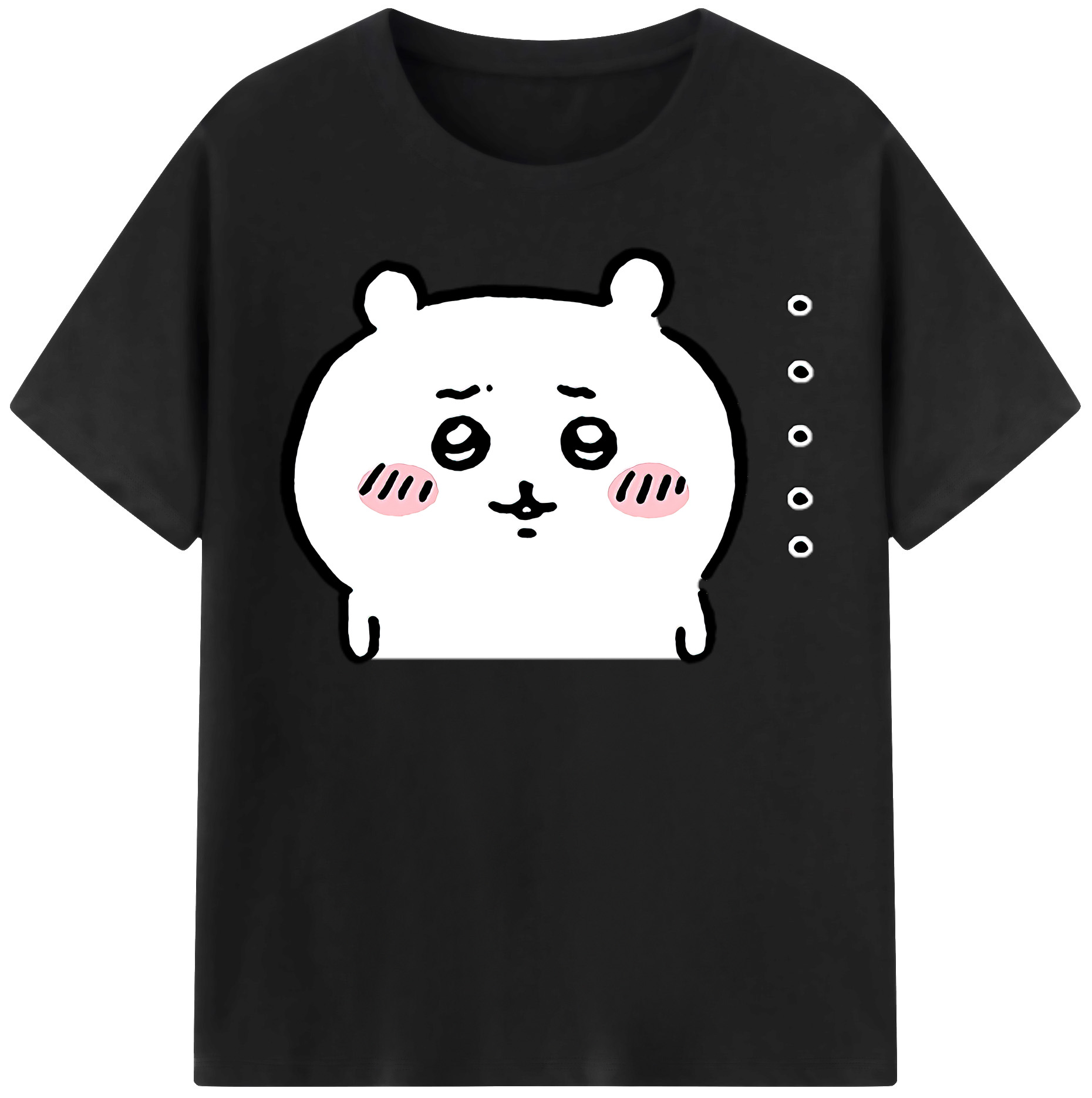 （画像用） ちいかわ ちいかわ Chii-kawa chiikawa レディースカジュアルプリントTシャツ（綿100％）