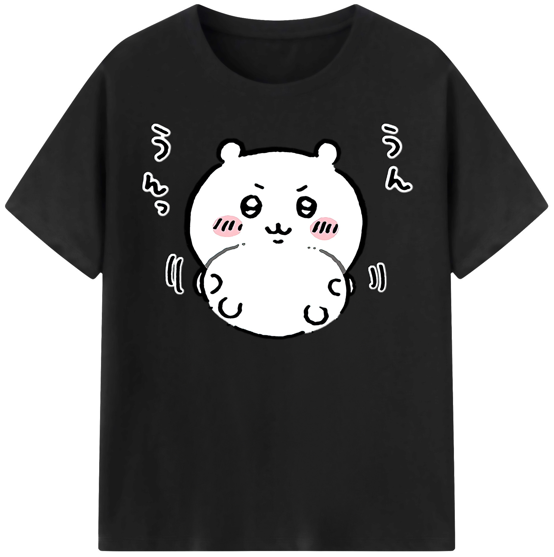 （画像用） ちいかわ ちいかわ Chii-kawa chiikawa レディースカジュアルプリントTシャツ（綿100％）