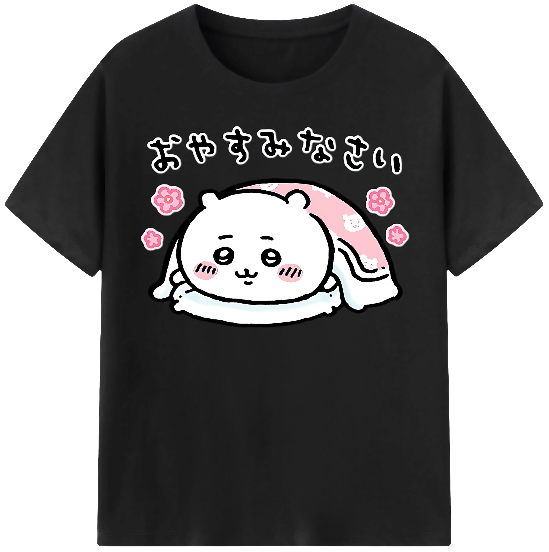 （画像用） ちいかわ ちいかわ Chii-kawa chiikawa レディースカジュアルプリントTシャツ（綿100％）