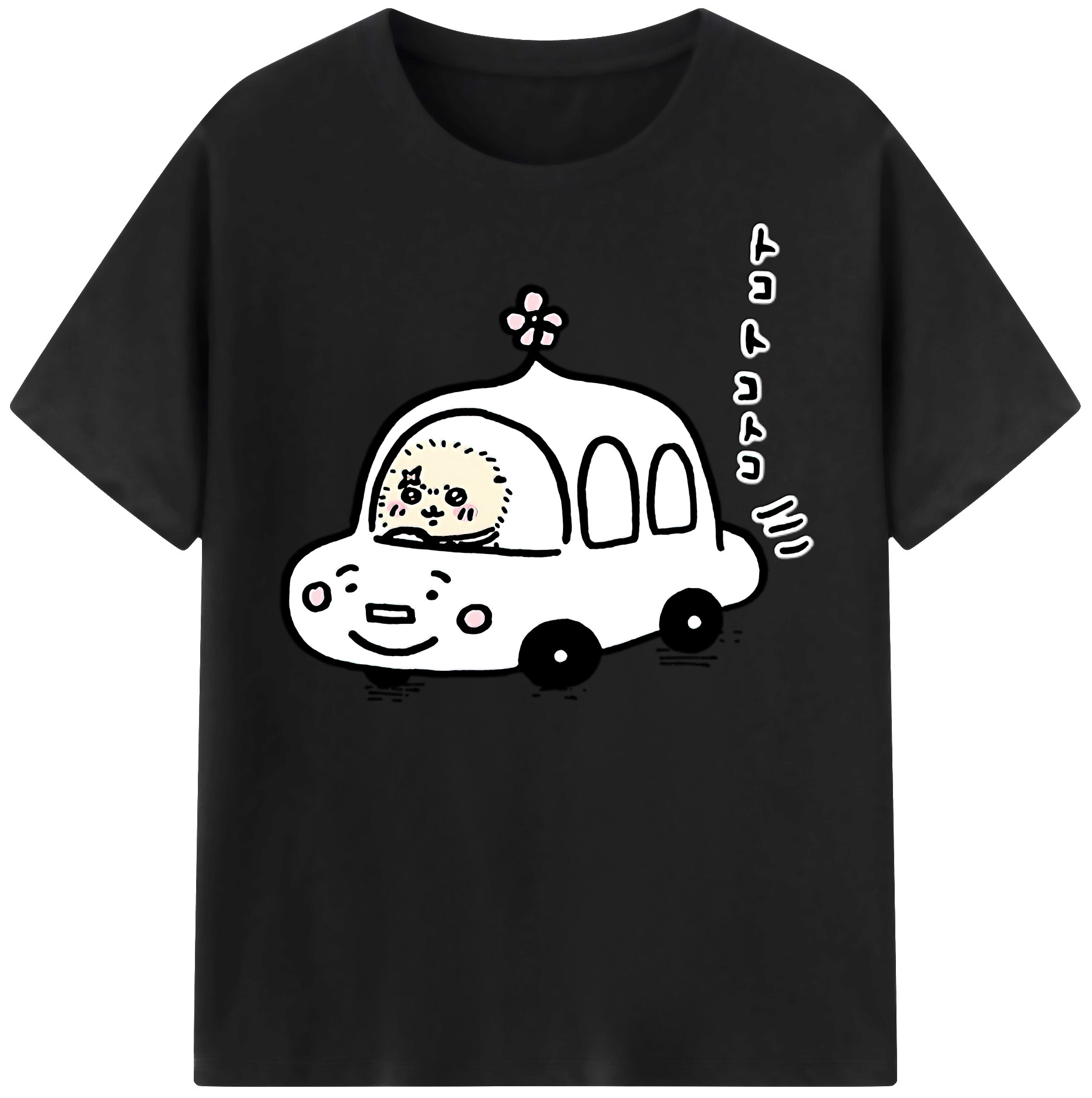 （画像用） ちいかわ ラッコ Chii-kawa Sea otter レディースカジュアルプリントTシャツ（綿100％）