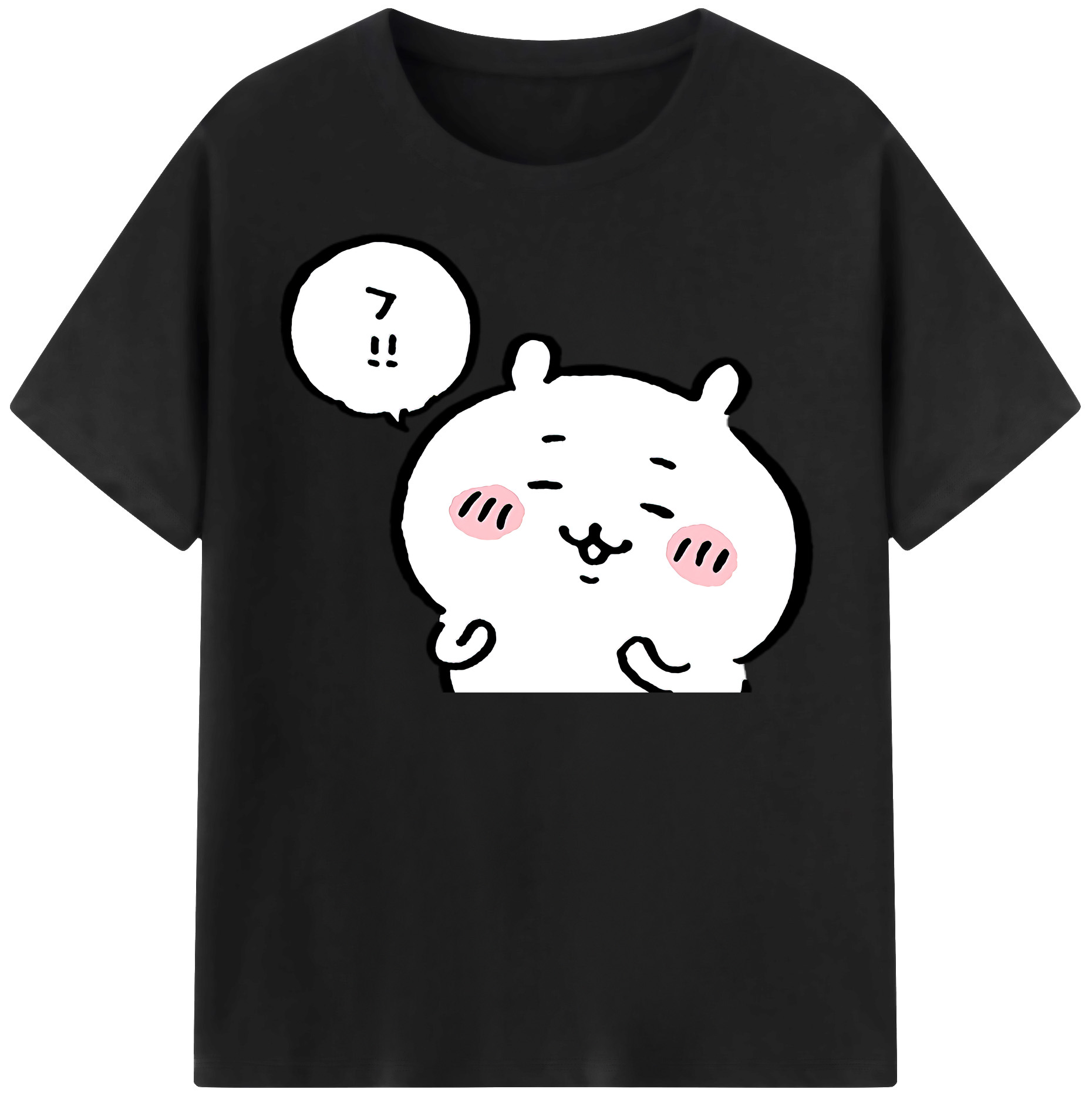 （画像用） ちいかわ ちいかわ Chii-kawa chiikawa レディースカジュアルプリントTシャツ（綿100％）