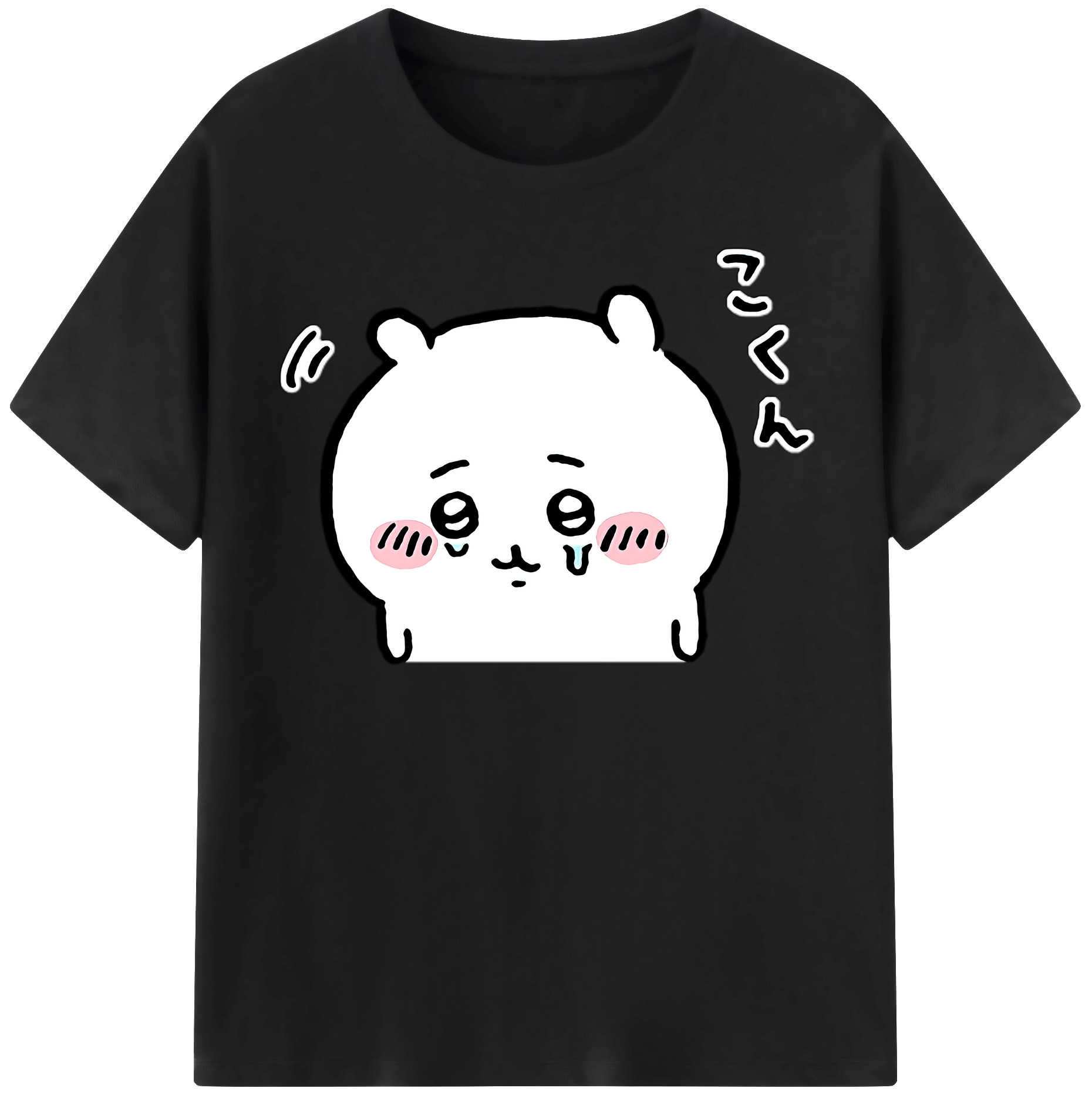 （画像用） ちいかわ ちいかわ Chii-kawa chiikawa レディースカジュアルプリントTシャツ（綿100％）