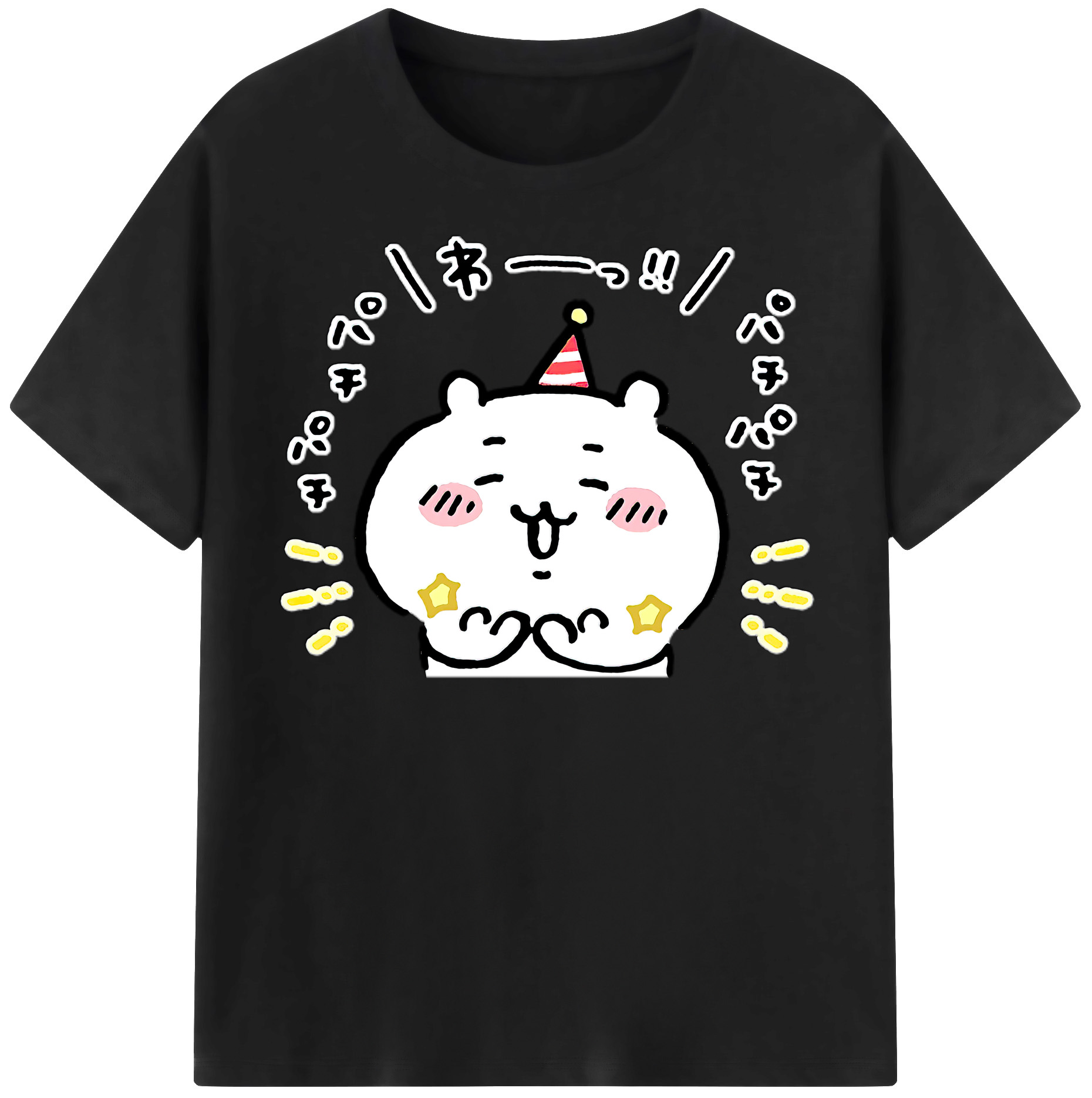 （画像用） ちいかわ ちいかわ Chii-kawa chiikawa レディースカジュアルプリントTシャツ（綿100％）