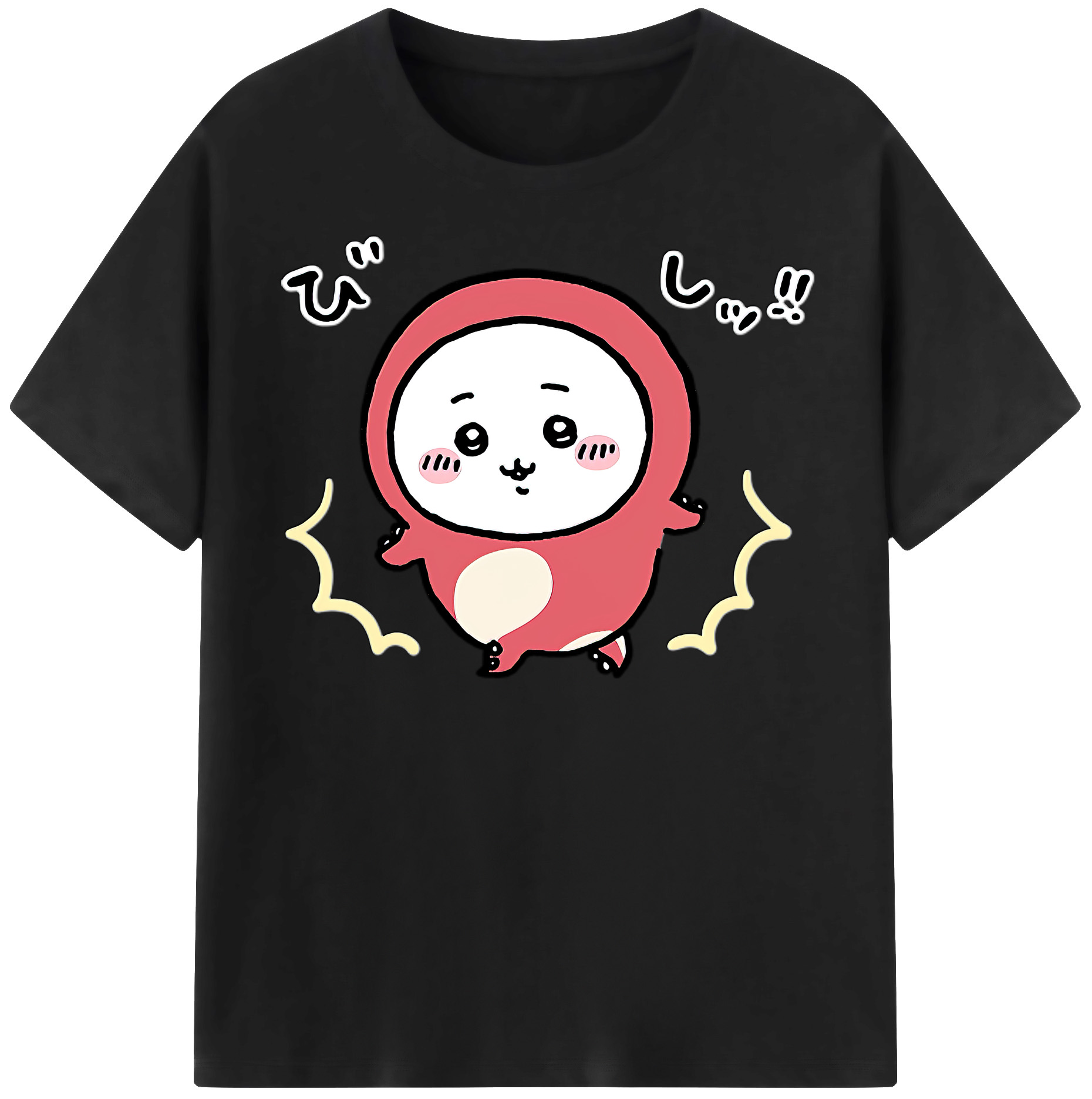 （画像用） ちいかわ ちいかわ Chii-kawa chiikawa レディースカジュアルプリントTシャツ（綿100％）