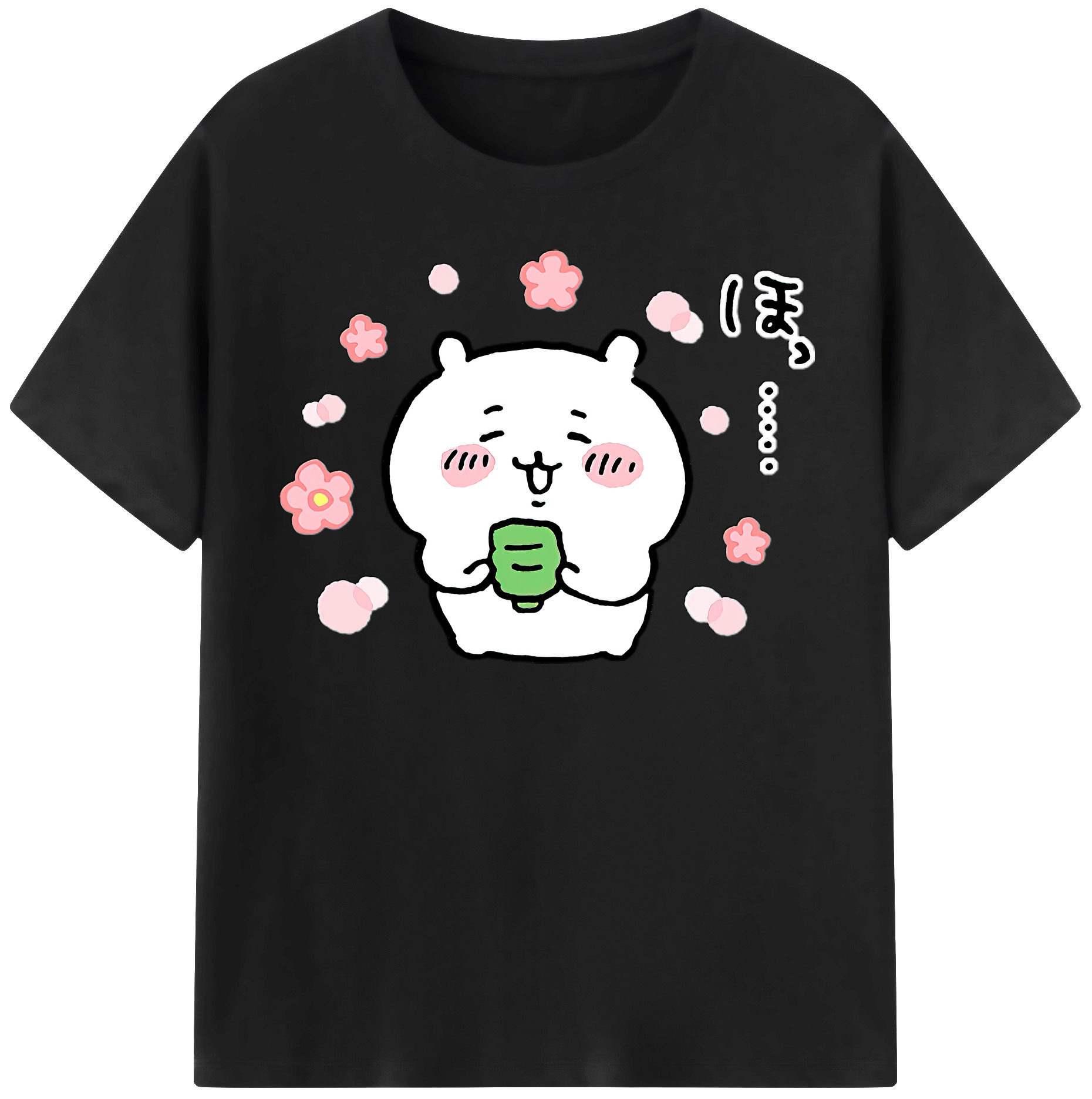 （画像用） ちいかわ ちいかわ Chii-kawa chiikawa レディースカジュアルプリントTシャツ（綿100％）
