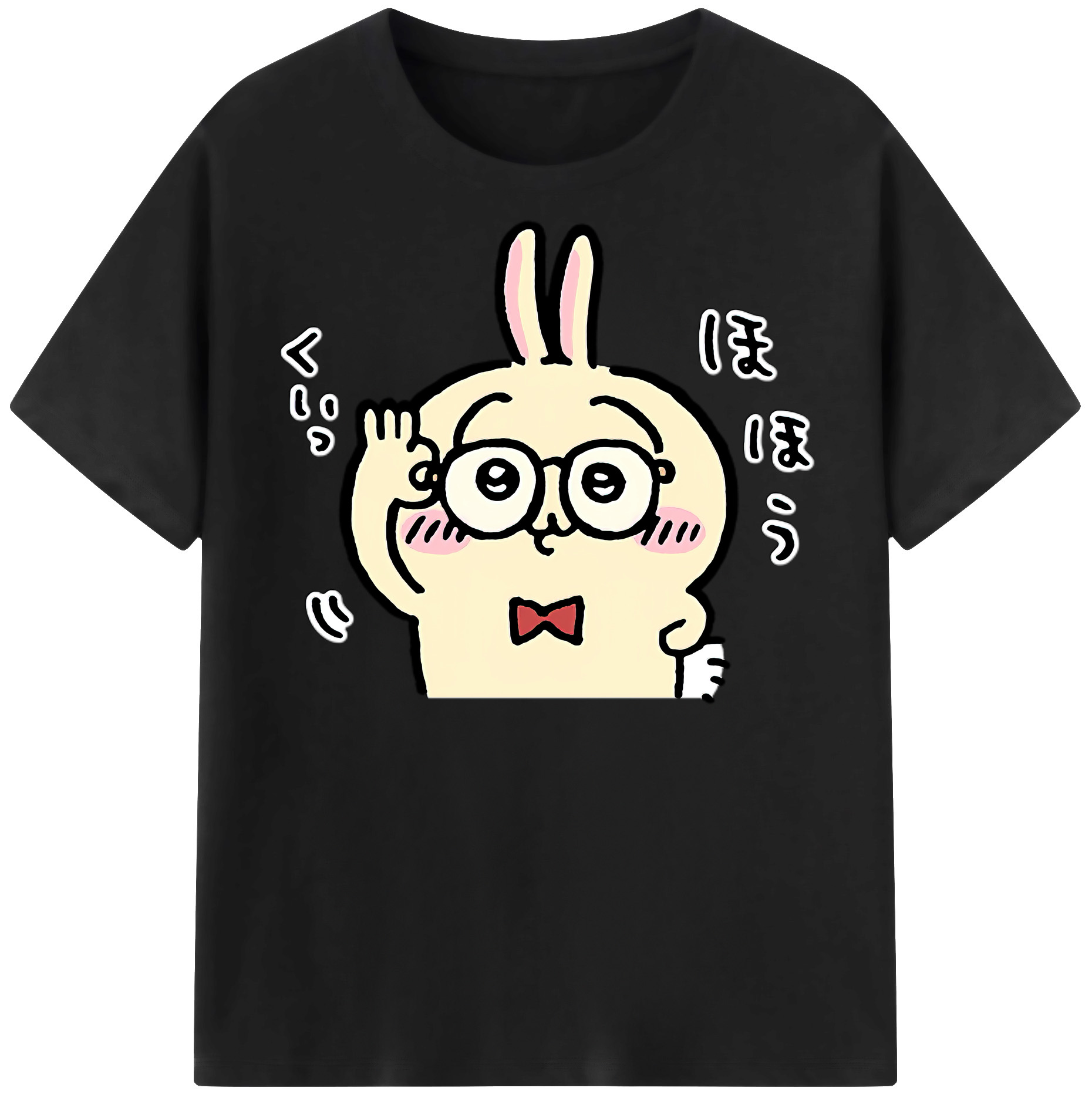 （画像用） ちいかわ うさぎ Chii-kawa usagi レディースカジュアルプリントTシャツ（綿100％）