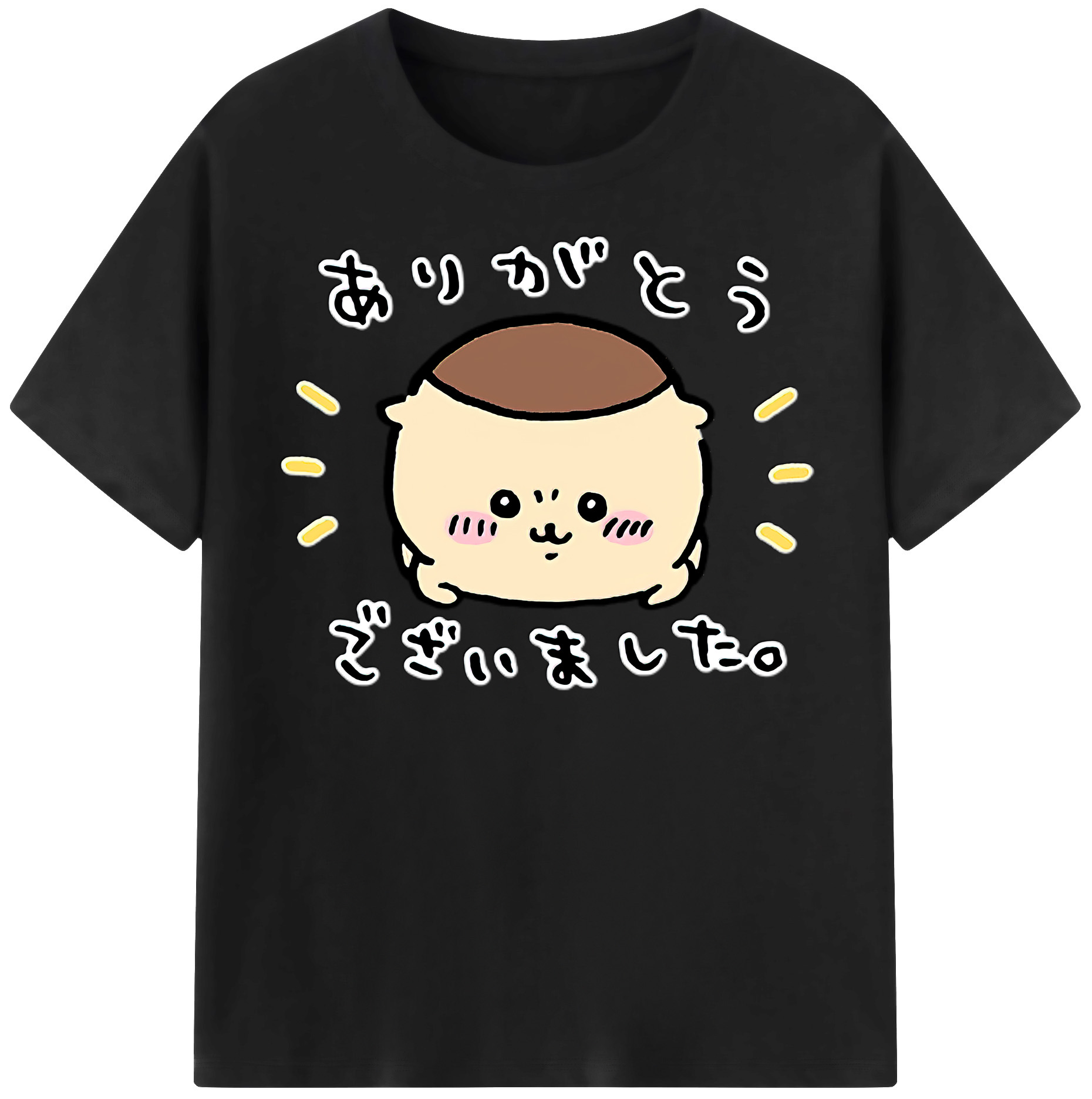 （画像用） ちいかわ くりまんじゅう Chii-kawa kuri manjū レディースカジュアルプリントTシャツ（綿100％）