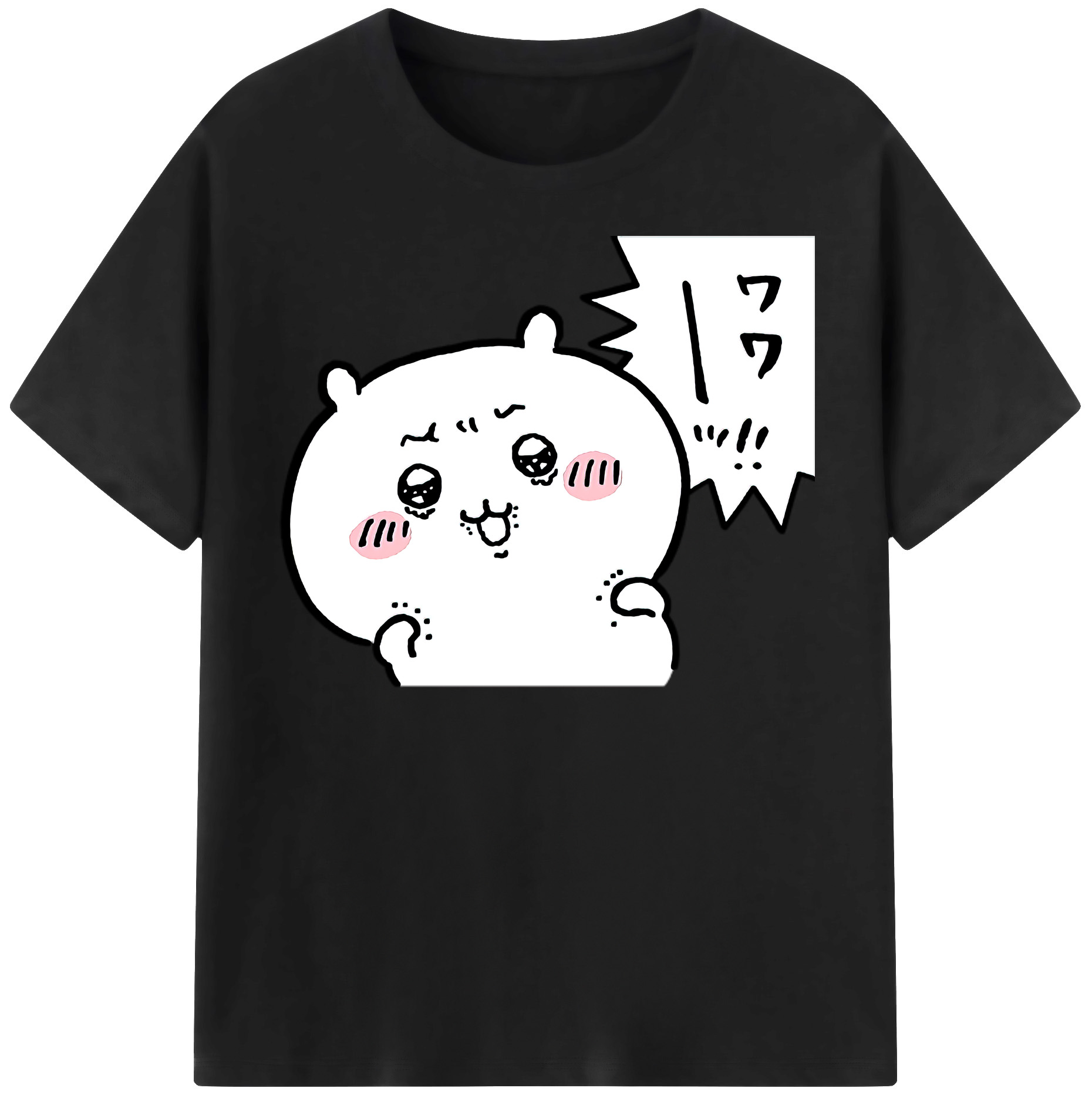 （画像用） ちいかわ ちいかわ Chii-kawa chiikawa レディースカジュアルプリントTシャツ（綿100％）
