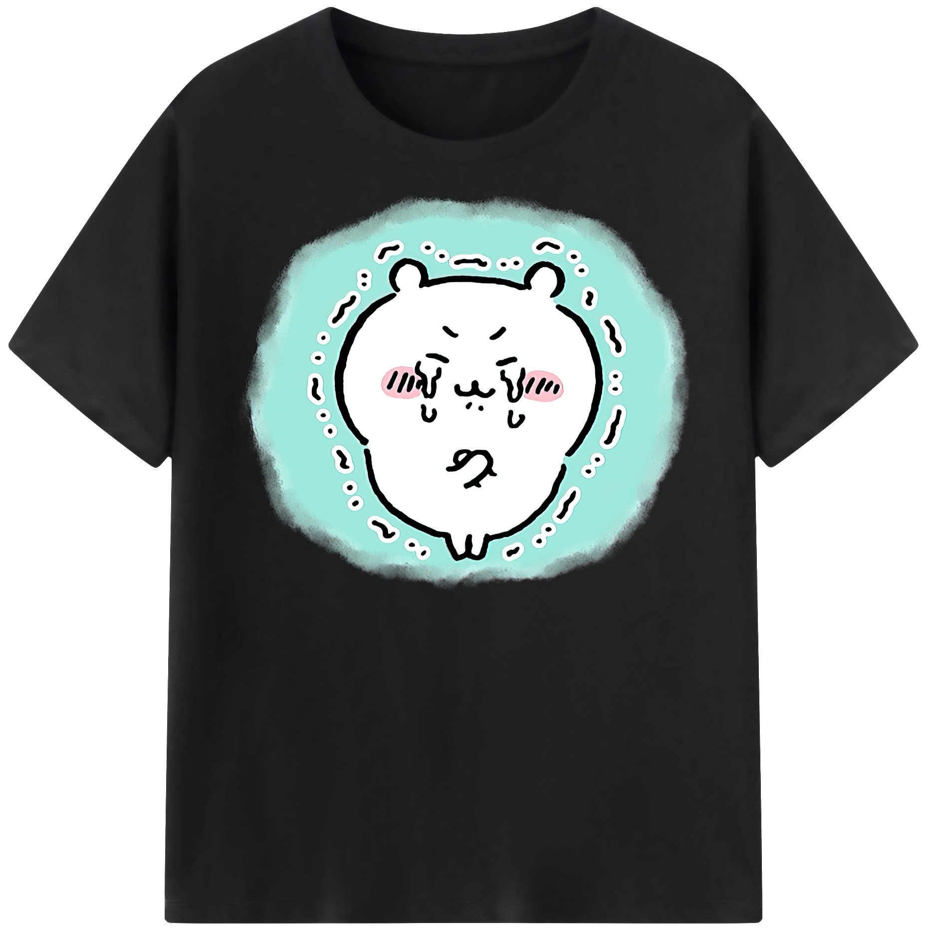 （画像用） ちいかわ ちいかわ Chii-kawa chiikawa レディースカジュアルプリントTシャツ（綿100％）