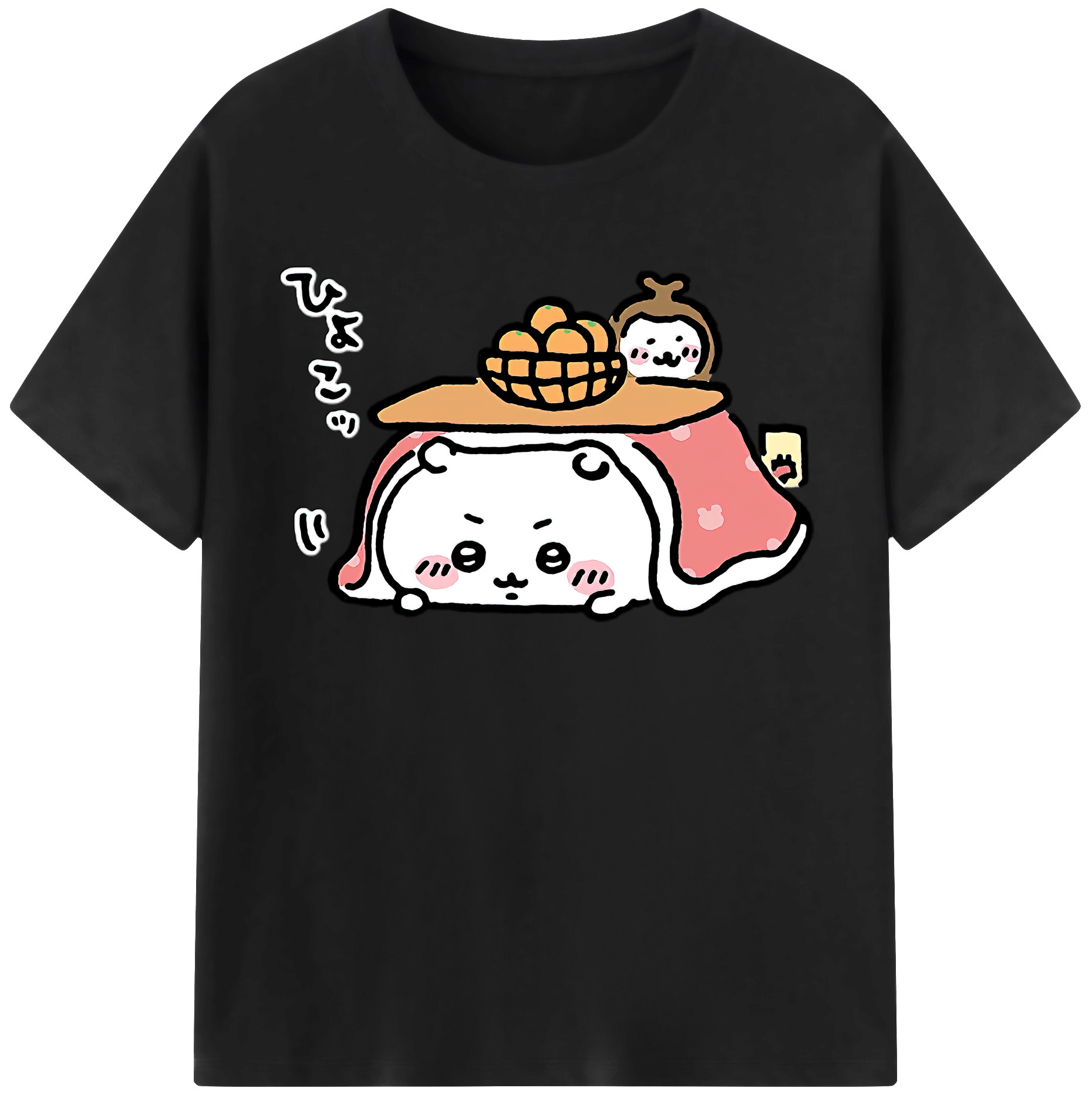（画像用） ちいかわ ちいかわ Chii-kawa chiikawa レディースカジュアルプリントTシャツ（綿100％）