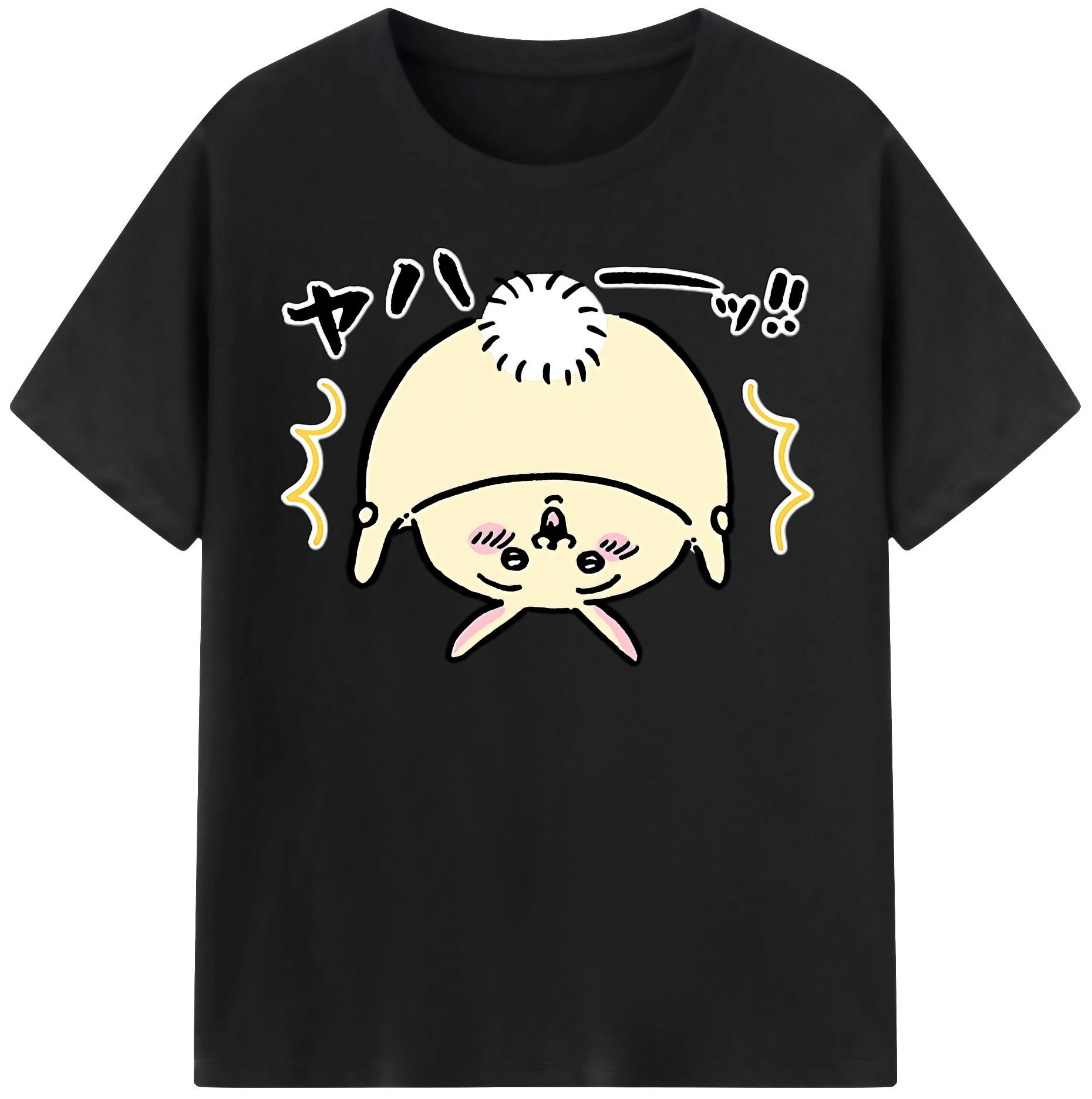 （画像用） ちいかわ うさぎ Chii-kawa usagi レディースカジュアルプリントTシャツ（綿100％）