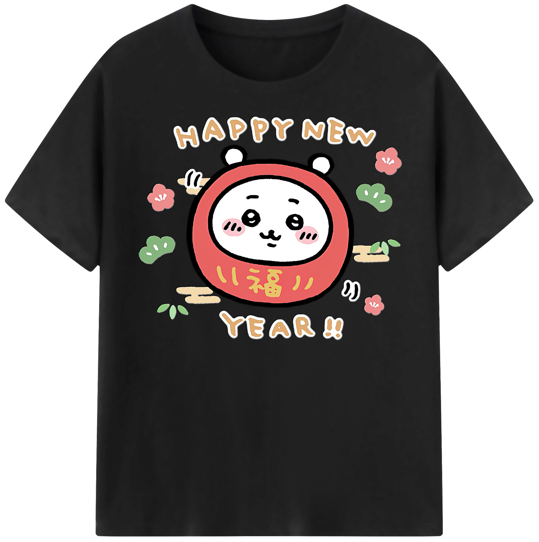 （画像用） ちいかわ ちいかわ Chii-kawa chiikawa レディースカジュアルプリントTシャツ（綿100％）