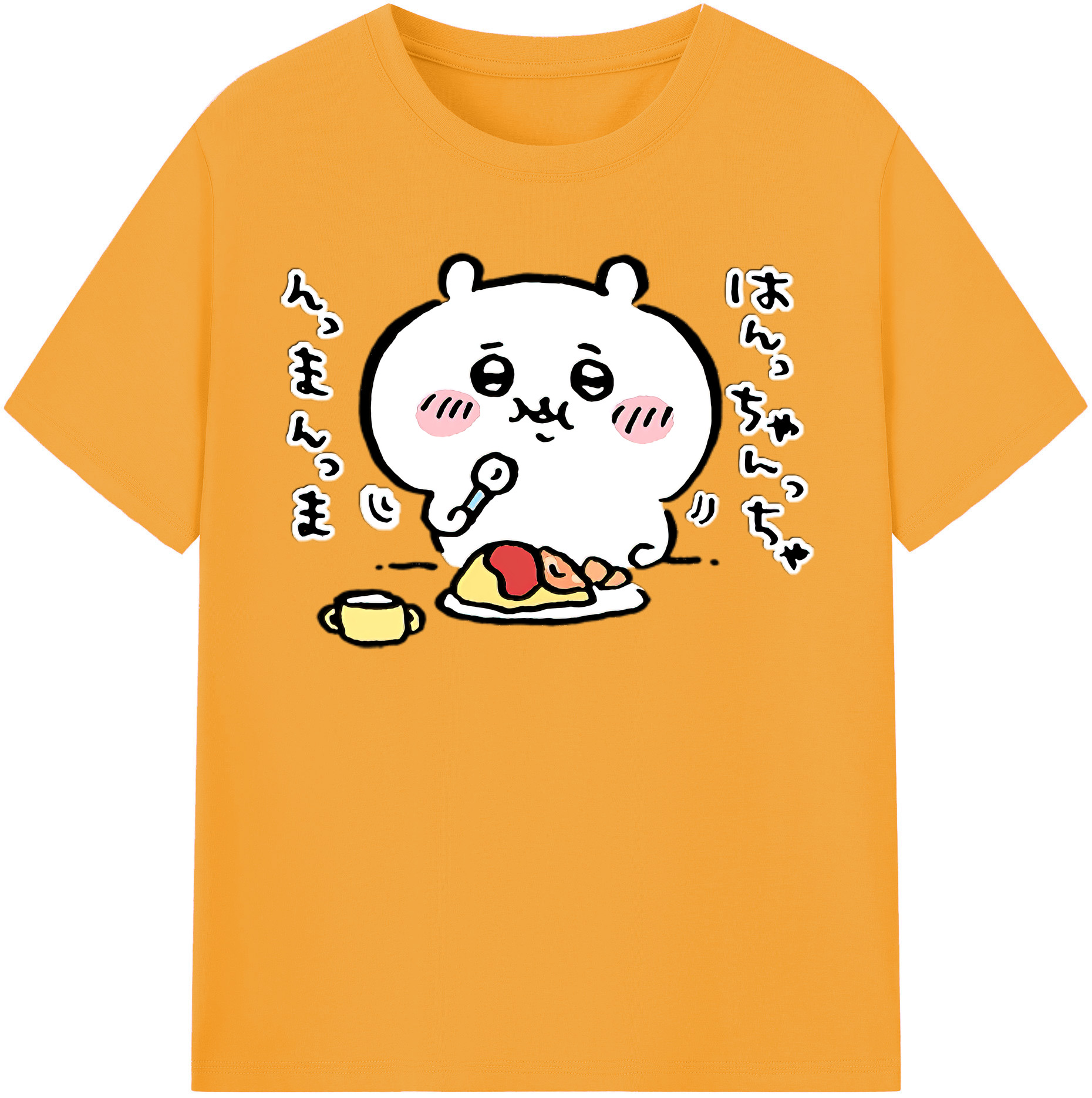 （画像用） ちいかわ ちいかわ Chii-kawa chiikawa レディースカジュアルプリントTシャツ（綿100％）