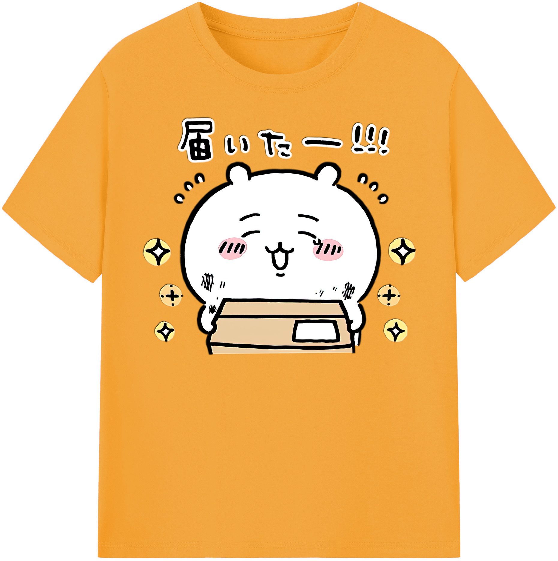 （画像用） ちいかわ ちいかわ Chii-kawa chiikawa レディースカジュアルプリントTシャツ（綿100％）