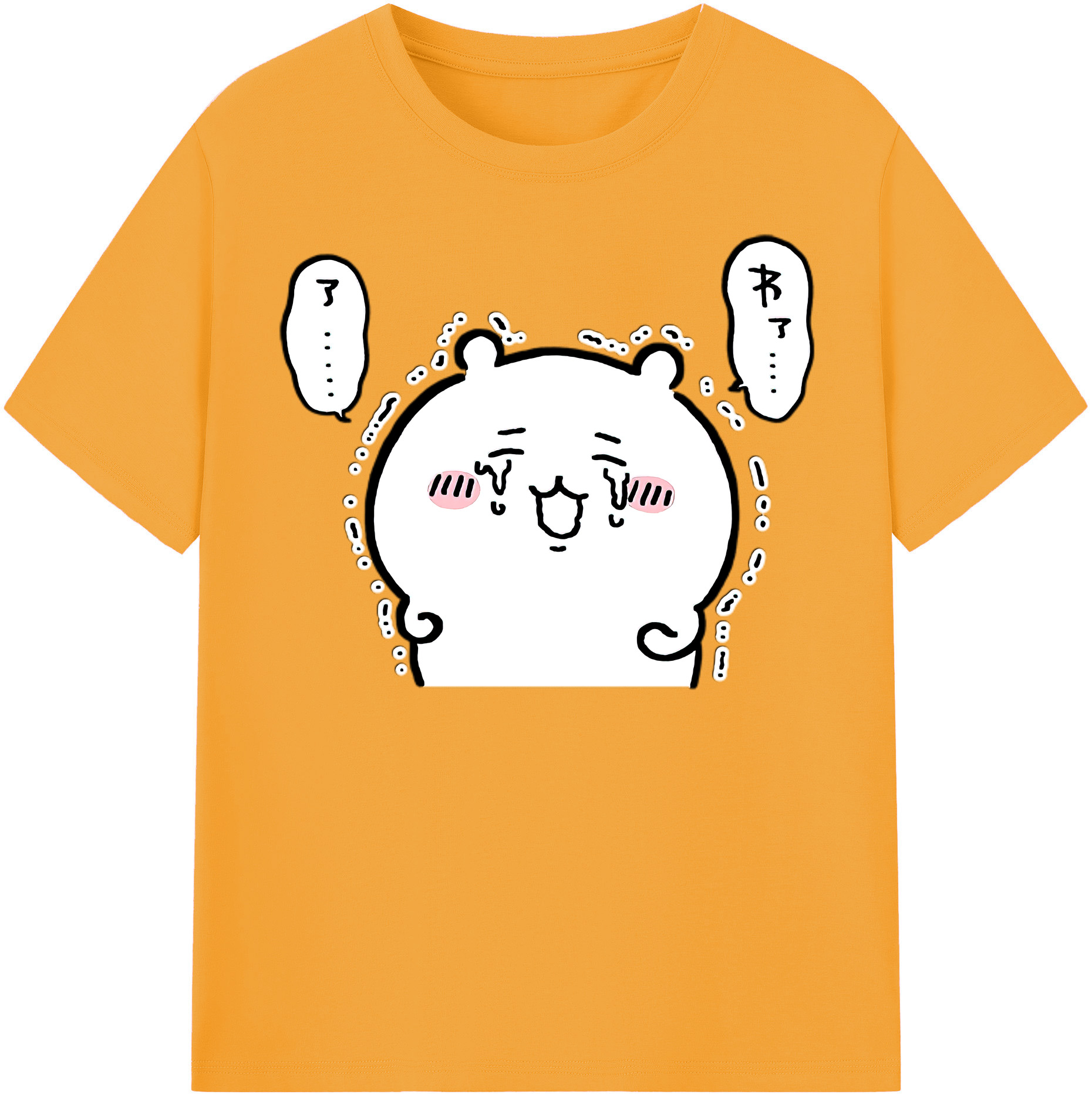 （画像用） ちいかわ ちいかわ Chii-kawa chiikawa レディースカジュアルプリントTシャツ（綿100％）