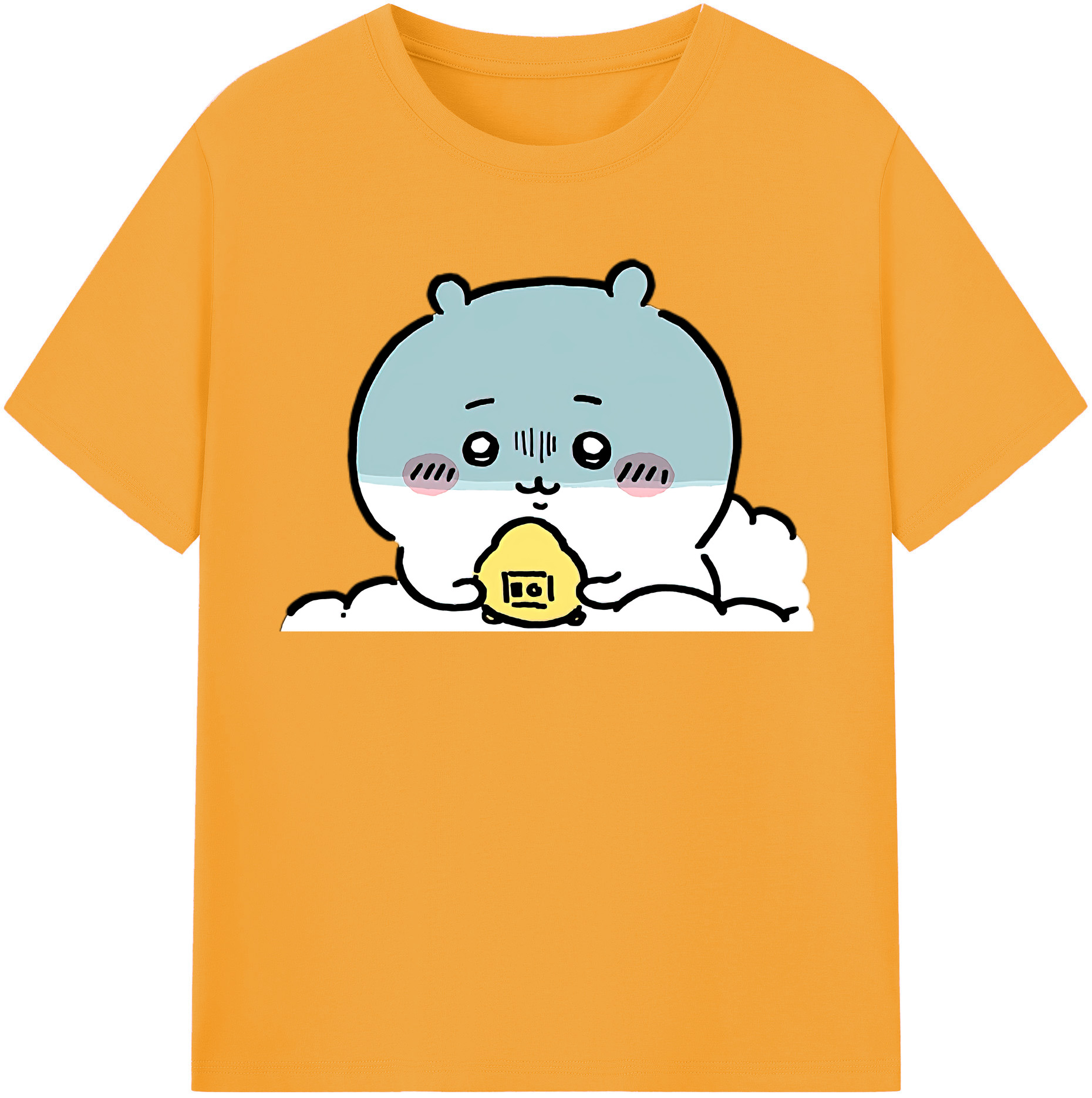 （画像用） ちいかわ ちいかわ Chii-kawa chiikawa レディースカジュアルプリントTシャツ（綿100％）