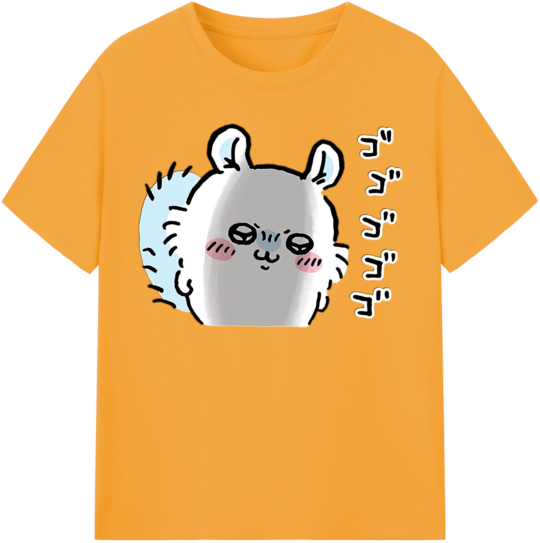 （画像用） ちいかわ モモンガ Chii-kawa Momonga レディースカジュアルプリントTシャツ（綿100％）