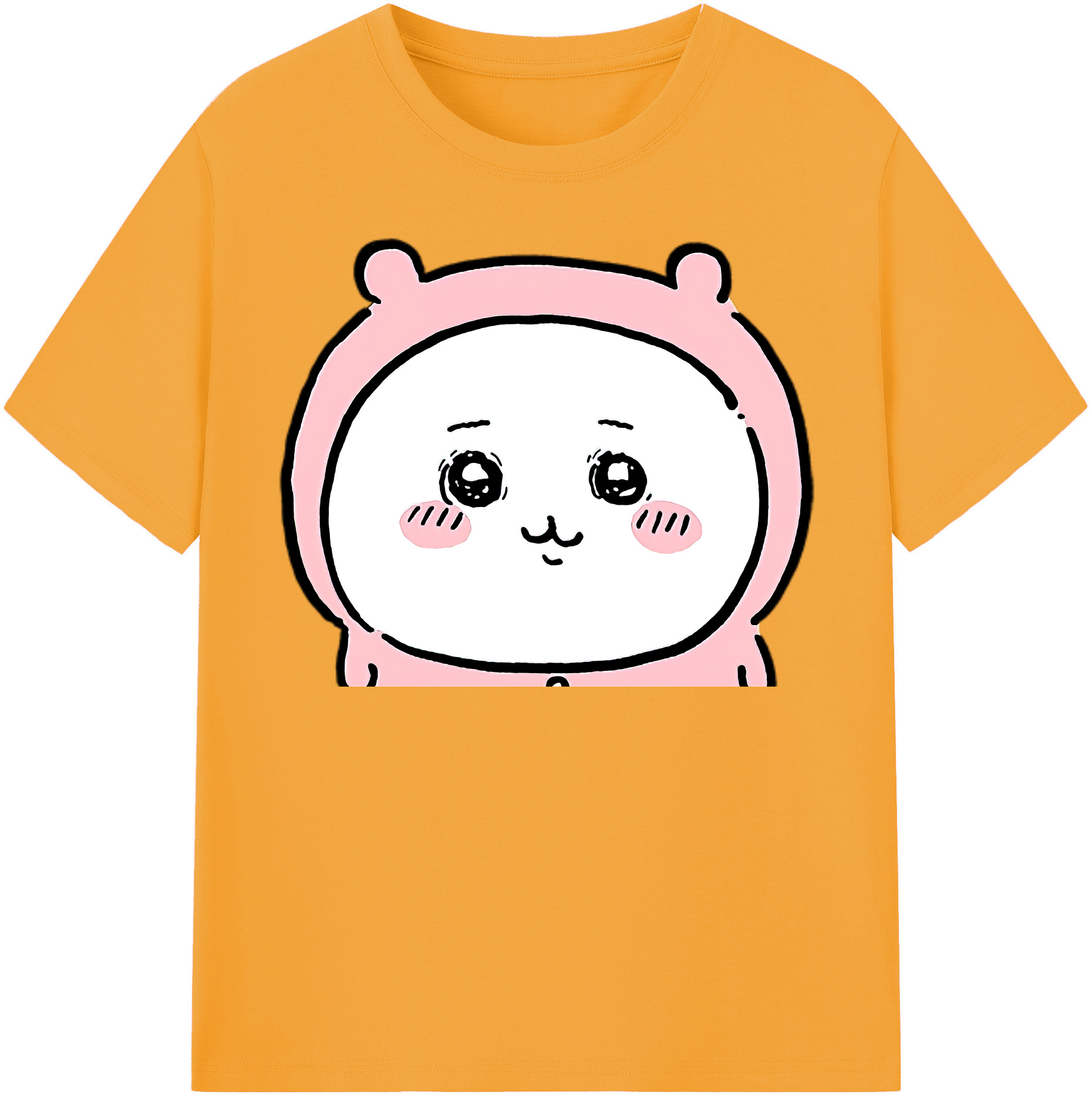 （画像用） ちいかわ ちいかわ Chii-kawa chiikawa レディースカジュアルプリントTシャツ（綿100％）
