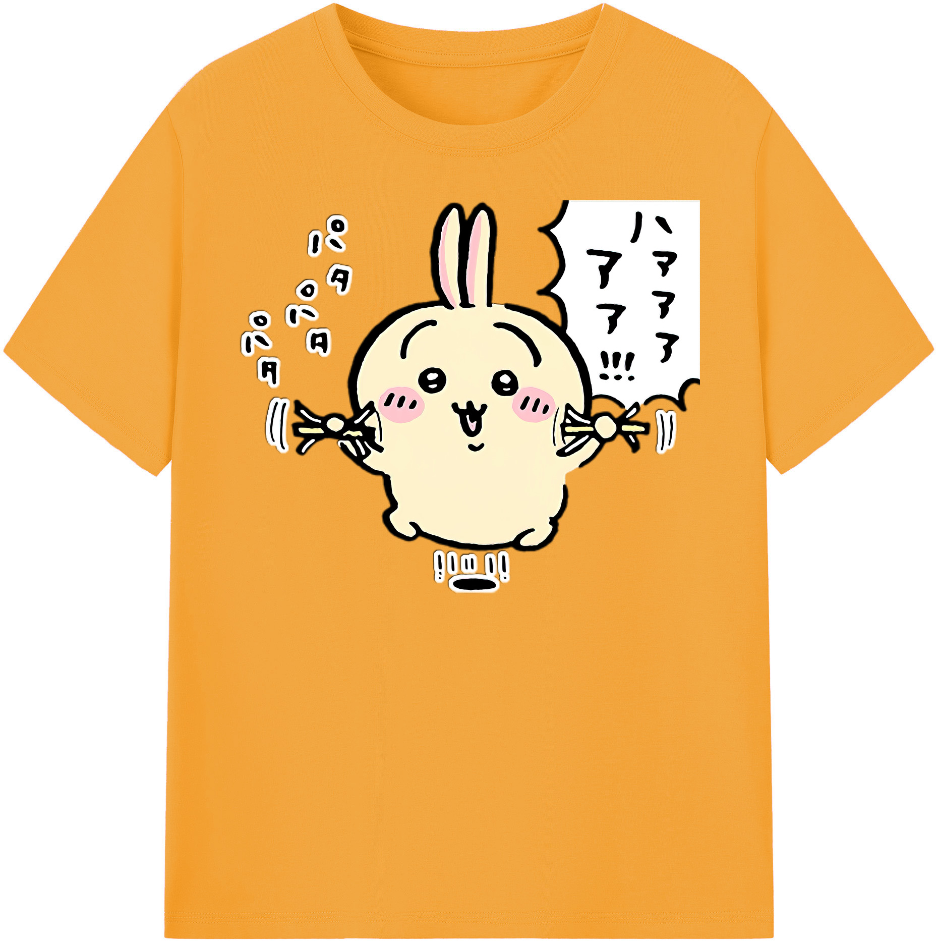 （画像用） ちいかわ うさぎ Chii-kawa usagi レディースカジュアルプリントTシャツ（綿100％）