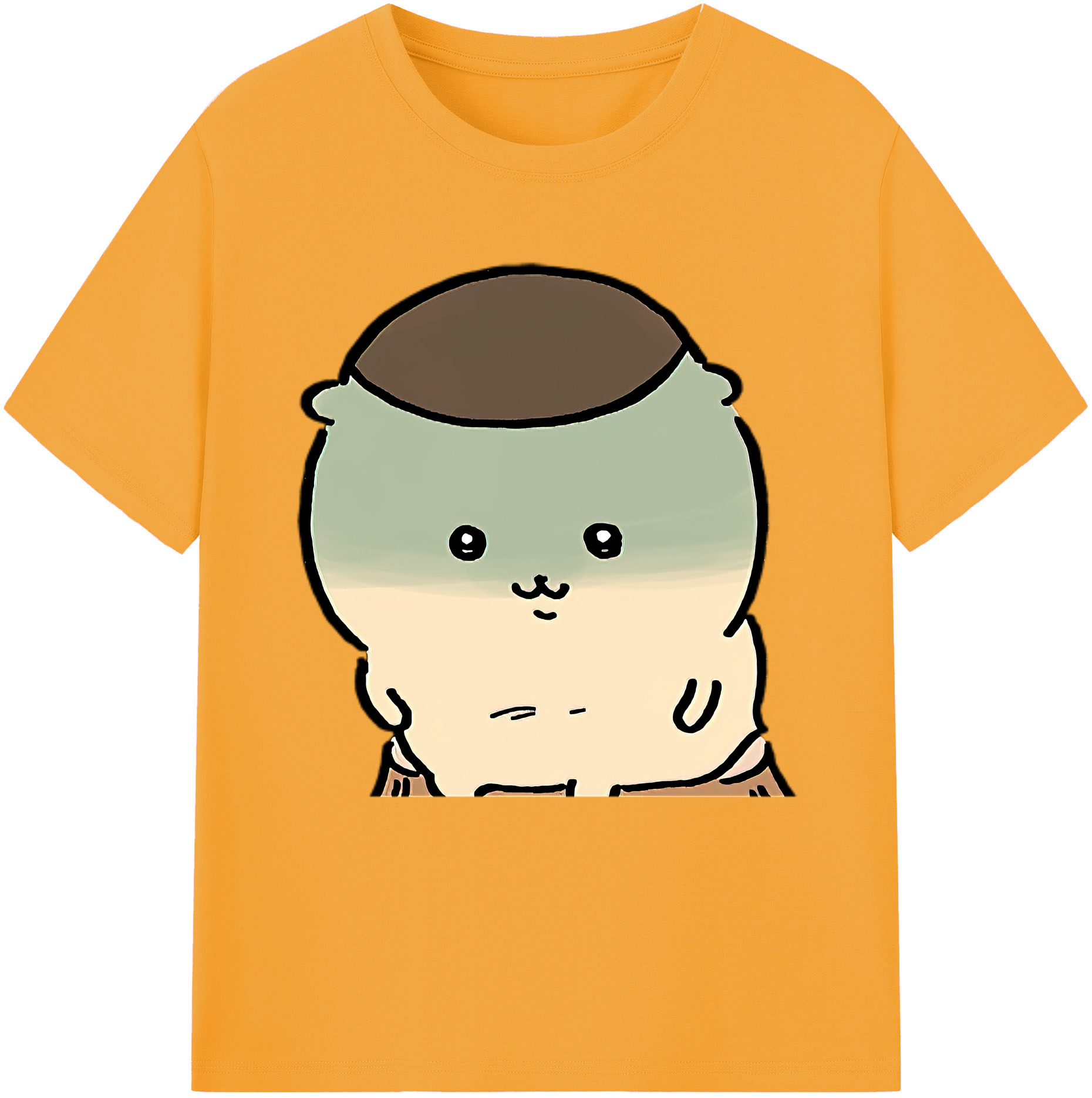 （画像用） ちいかわ くりまんじゅう Chii-kawa kuri manjū レディースカジュアルプリントTシャツ（綿100％）